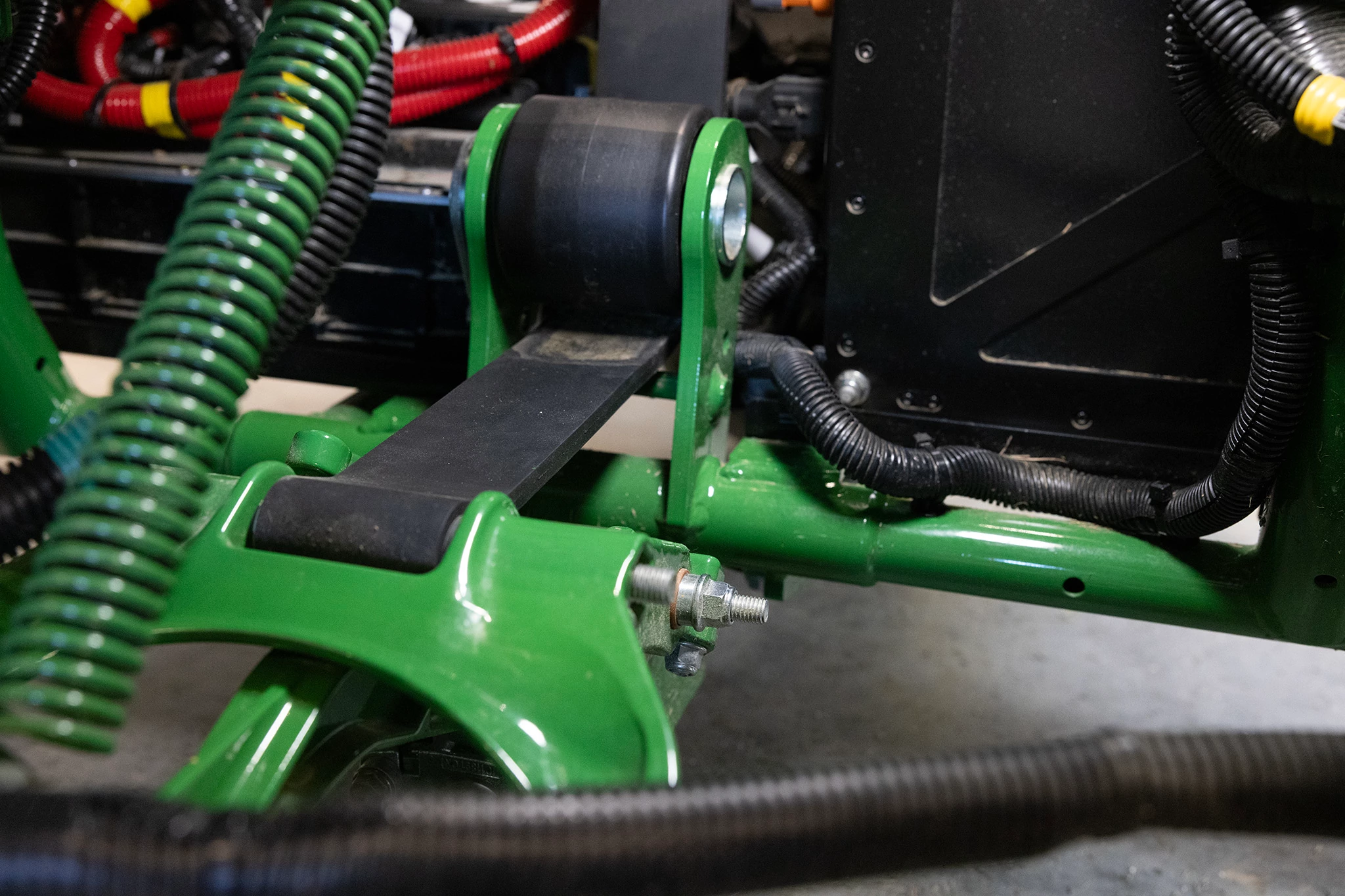 Close up view of Whisper Link System on 2775 Mower
