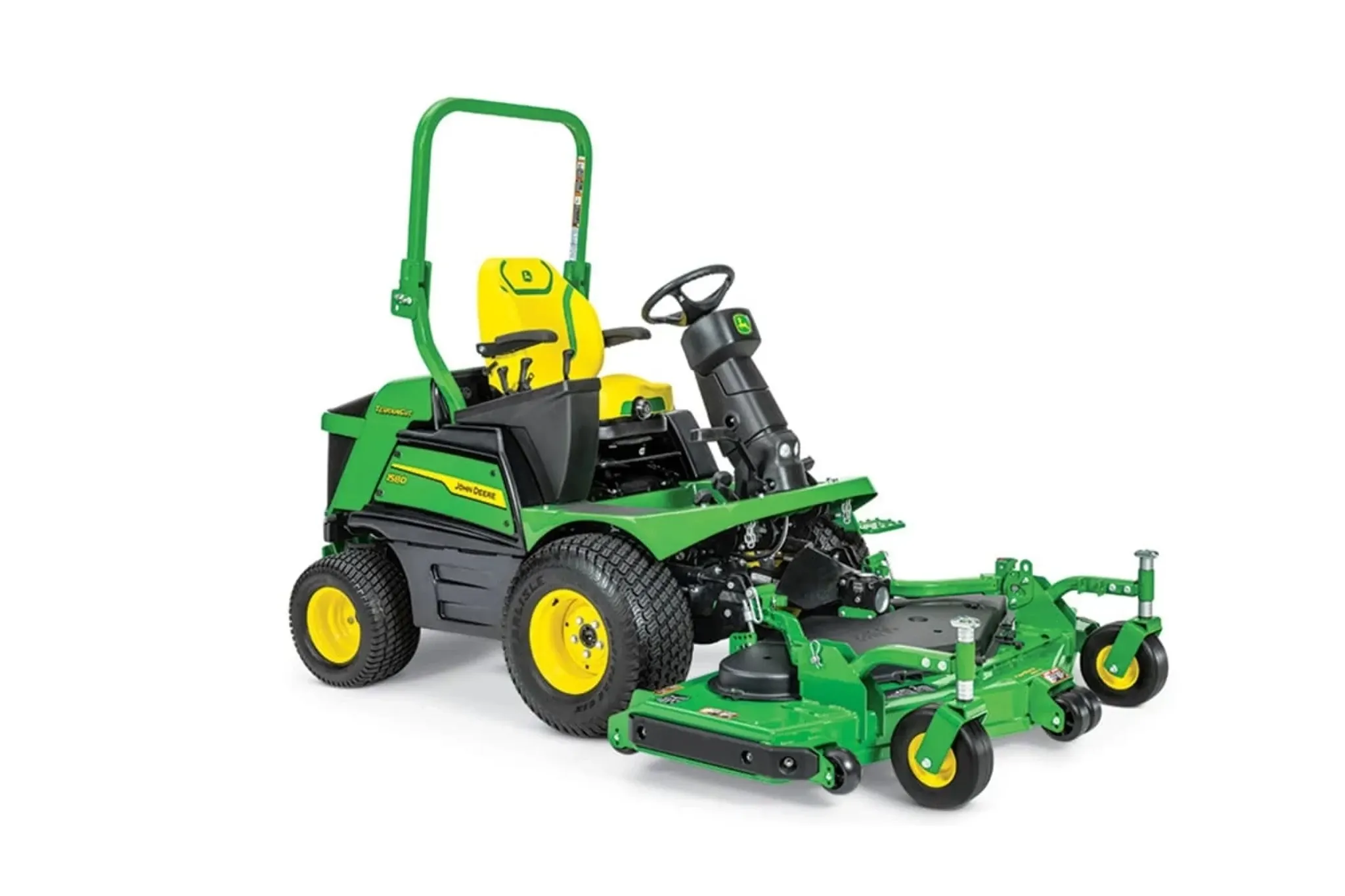Front right studio view of 1585 TerrainCut Front Mower