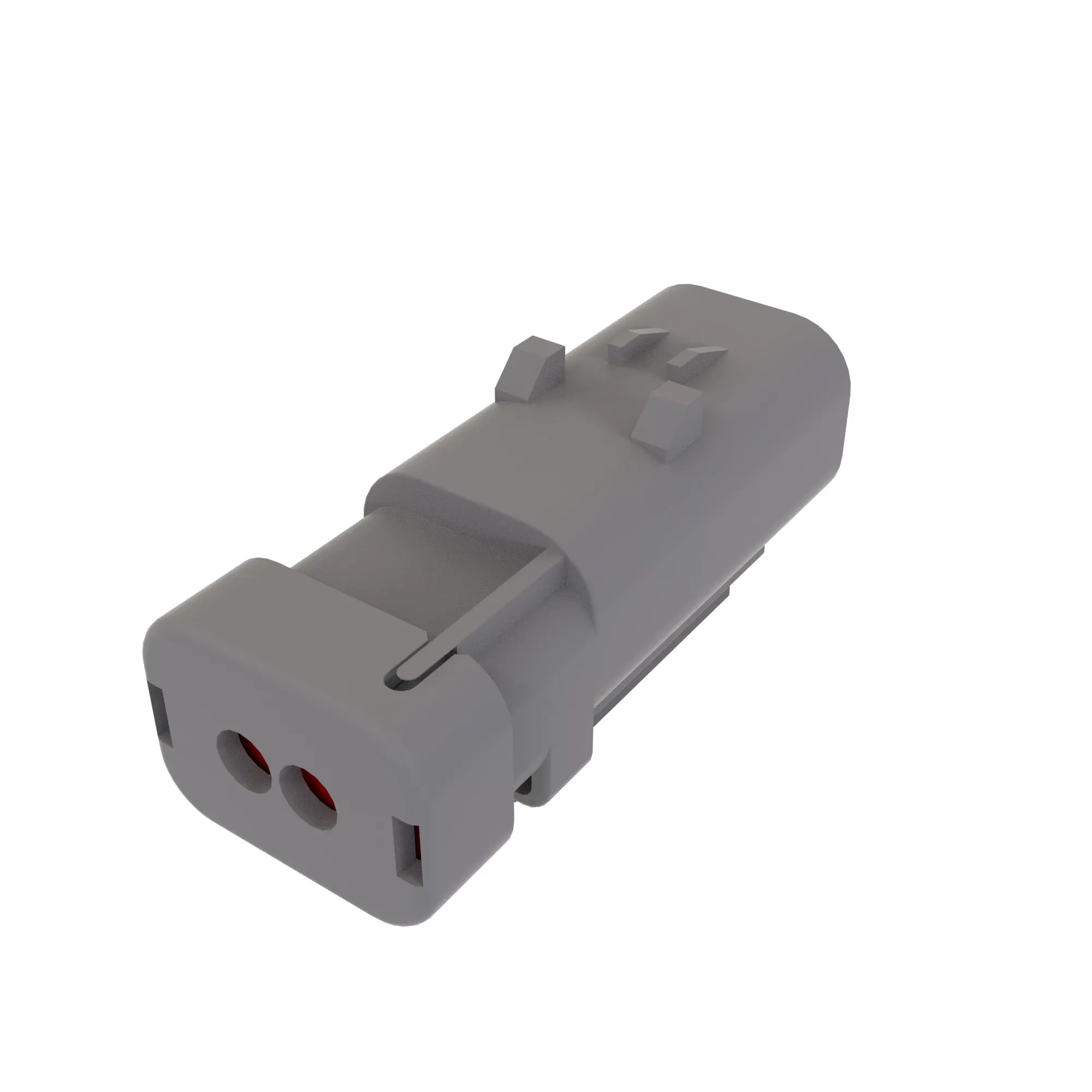 TYCO AMPSEAL16 2W PIN SLD GRY PLSTC