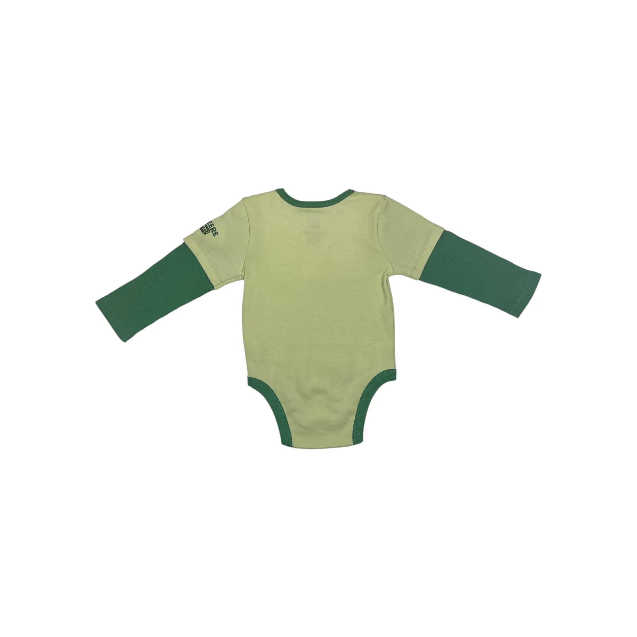 Infant Tractor Diagram Bodyshirt with Layered Sleeves
