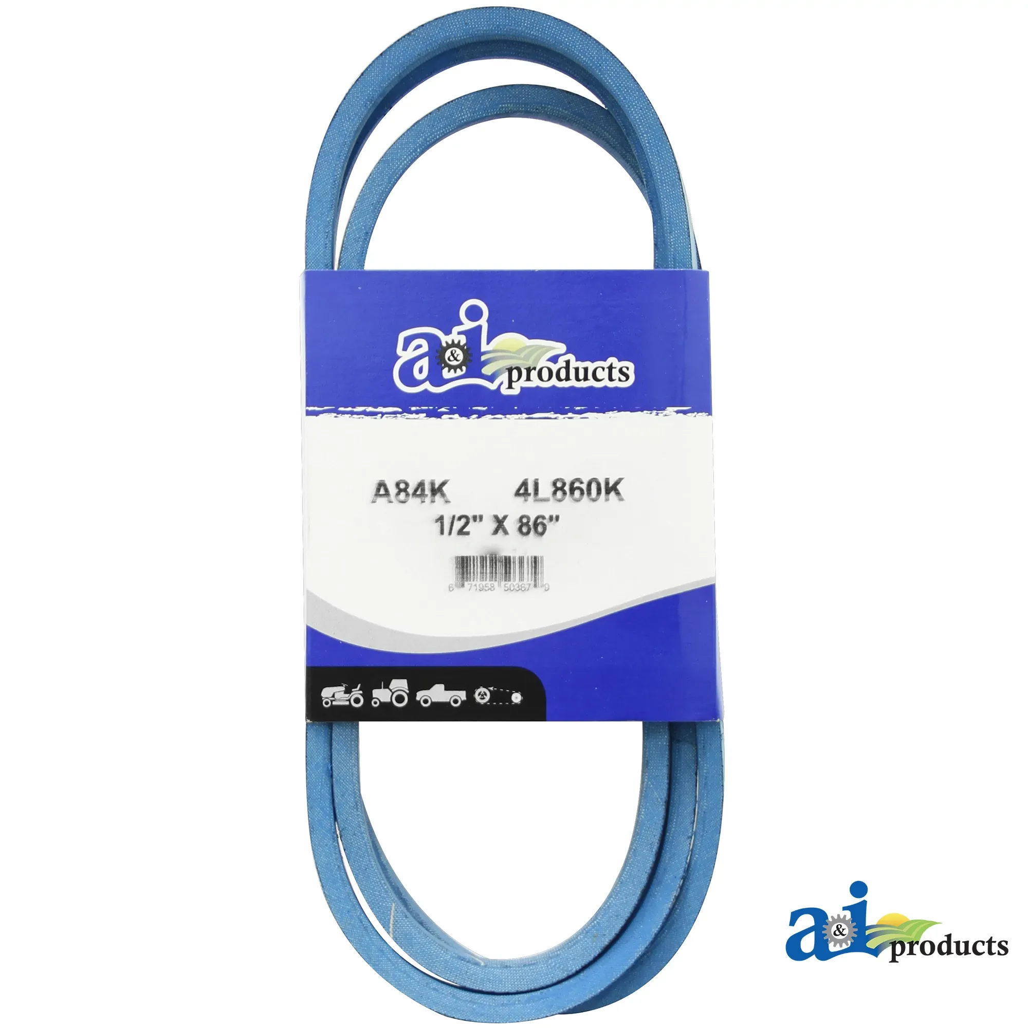 A&I Products Mower Deck Drive V-Belt, Effective Length 2192.0 mm (86.3 inch) - A-A84K