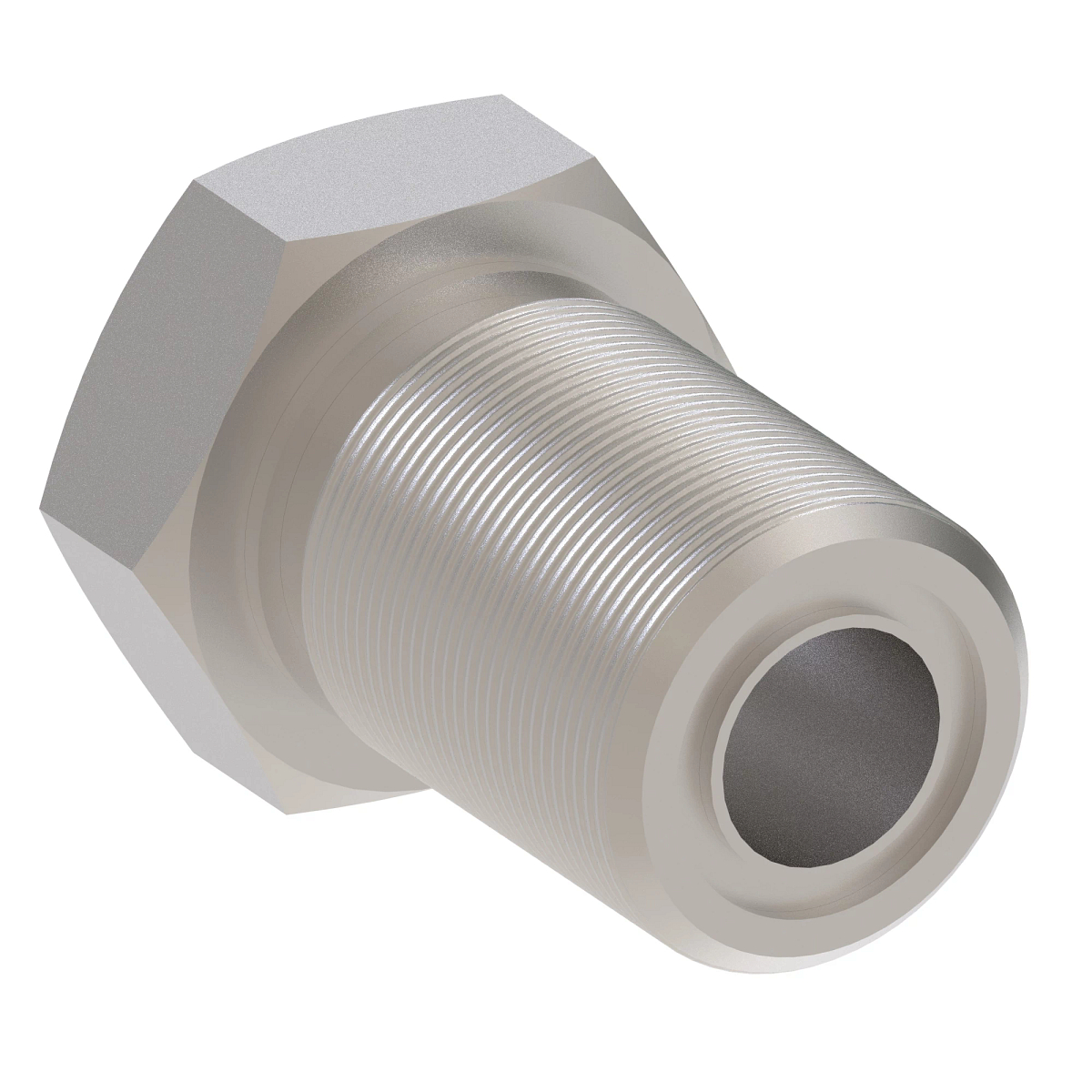 John Deere Straight Male Tube Bulhead Adapter Fitting - 38H1222