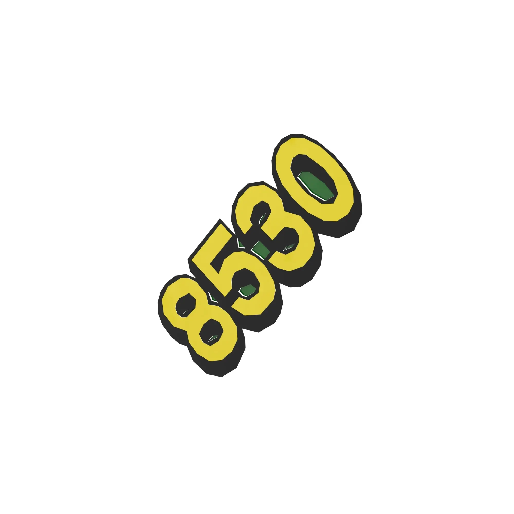John Deere 8530 Model Designator Label, Right Side - R226947