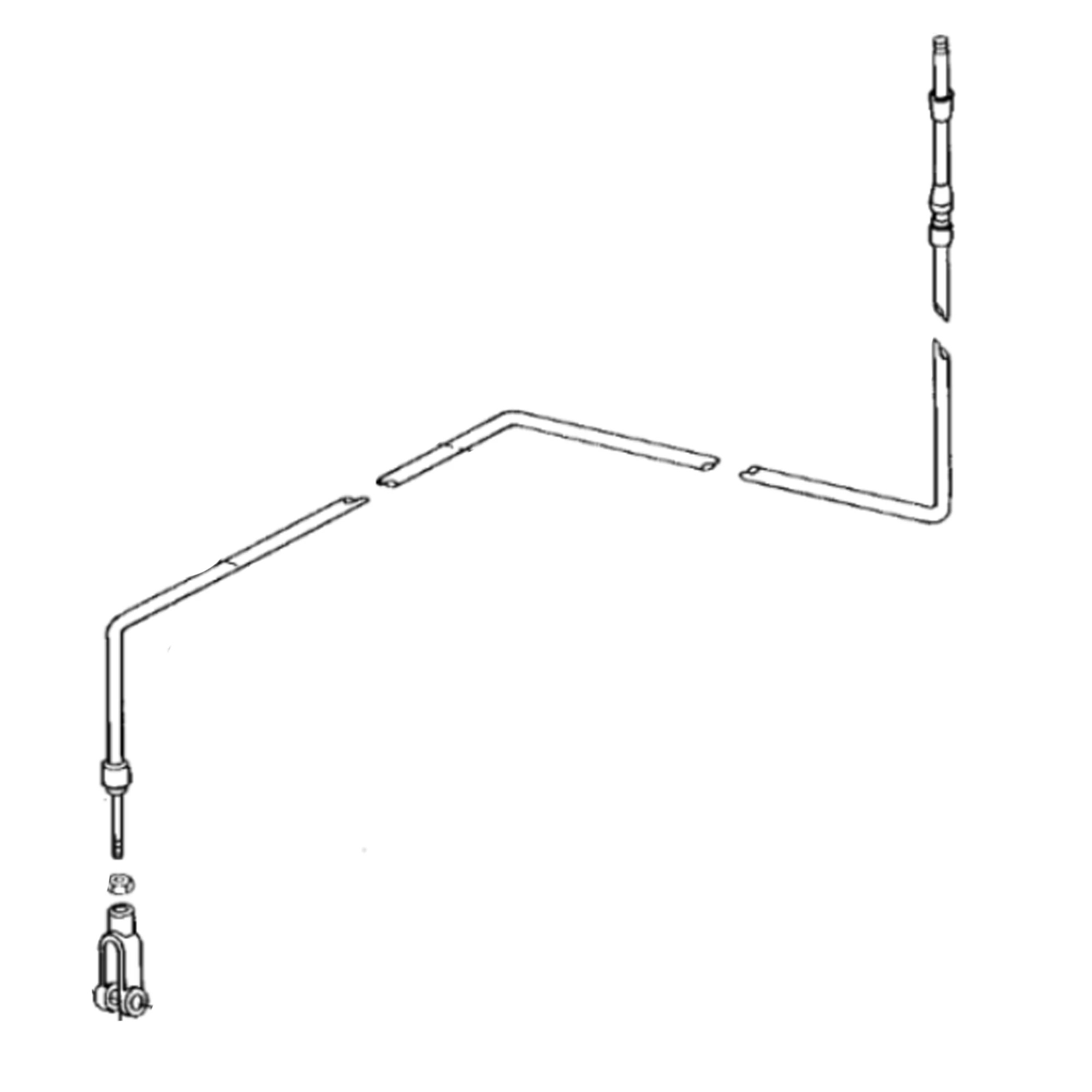 John Deere Transmission Shift Control Push Pull Cable - AT84524