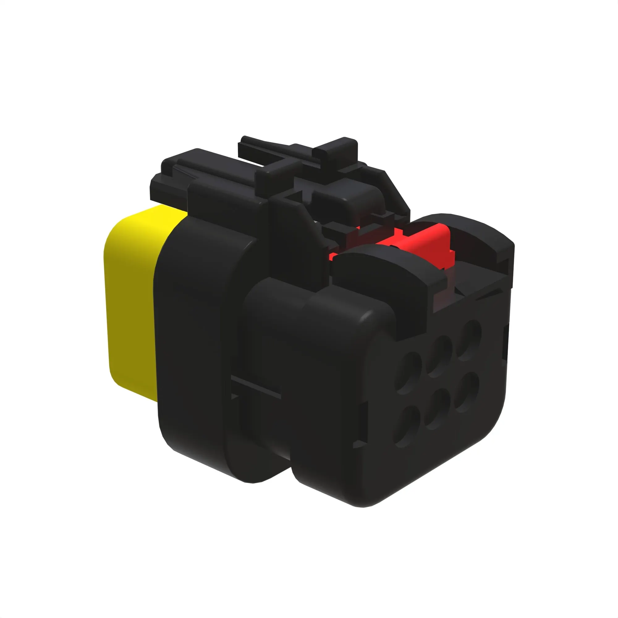 TYCO AMPSEAL16 6W RCPT SLD YLW PLST