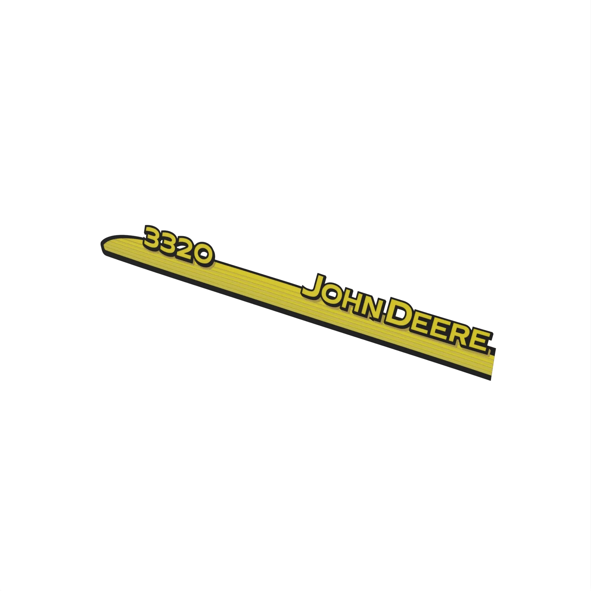 John Deere 3320 Label, Hood Left Side - LVU15631