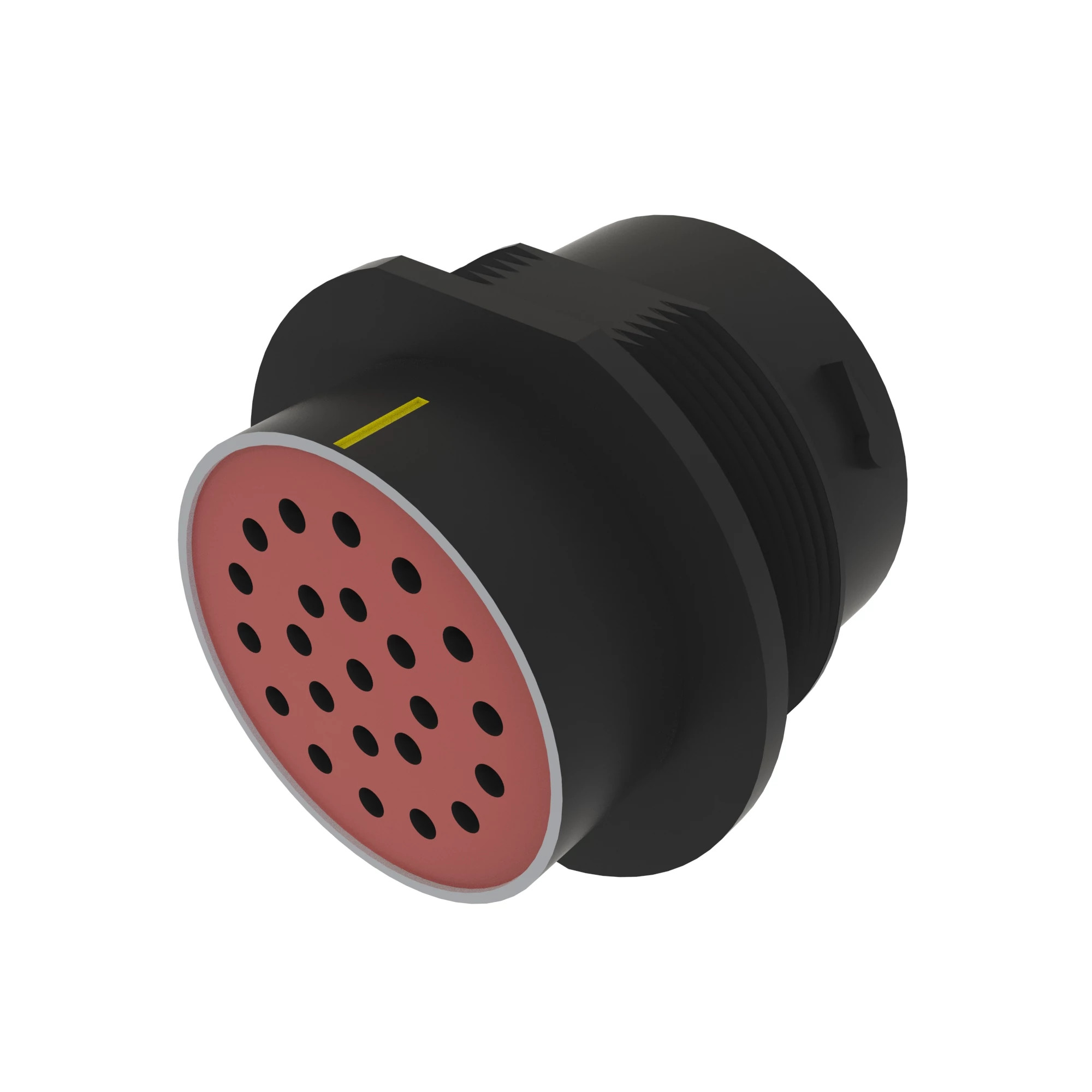 CONN DEUTSCH HDP20 23W FS BLK PLSTC