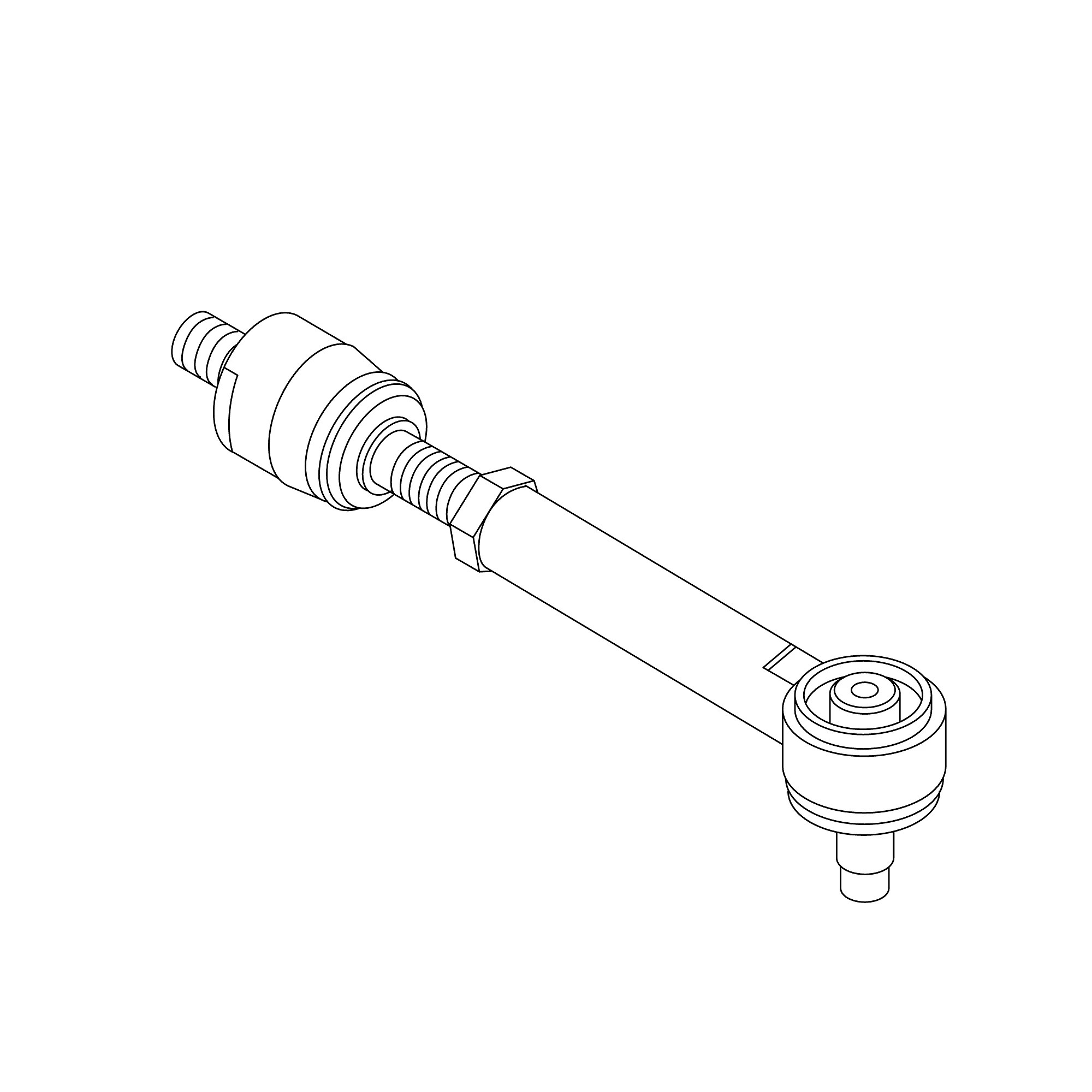 John Deere MFWD Steering Cylinder Tie Rod Assembly - RE271437
