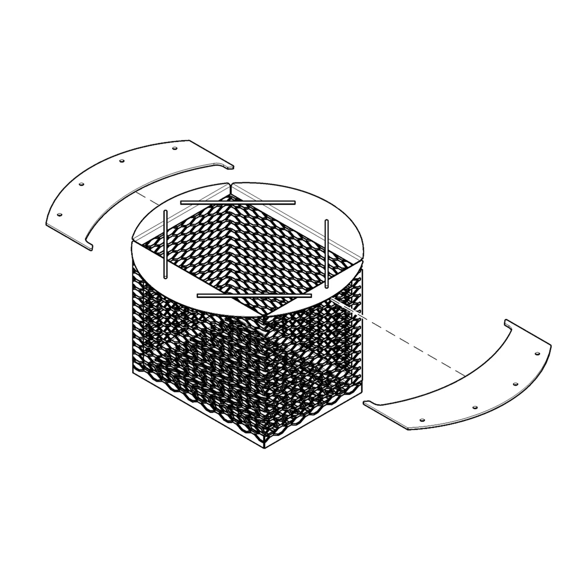 John Deere Tank Lid Screen - BA29518