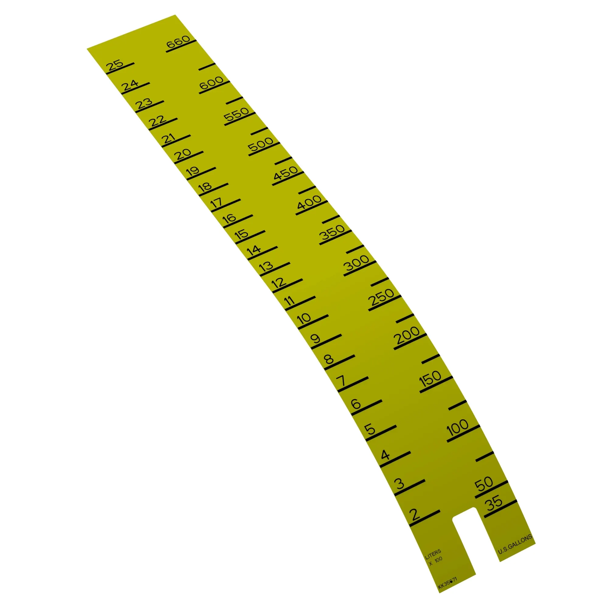 John Deere Label, Sight Gage - KK35671