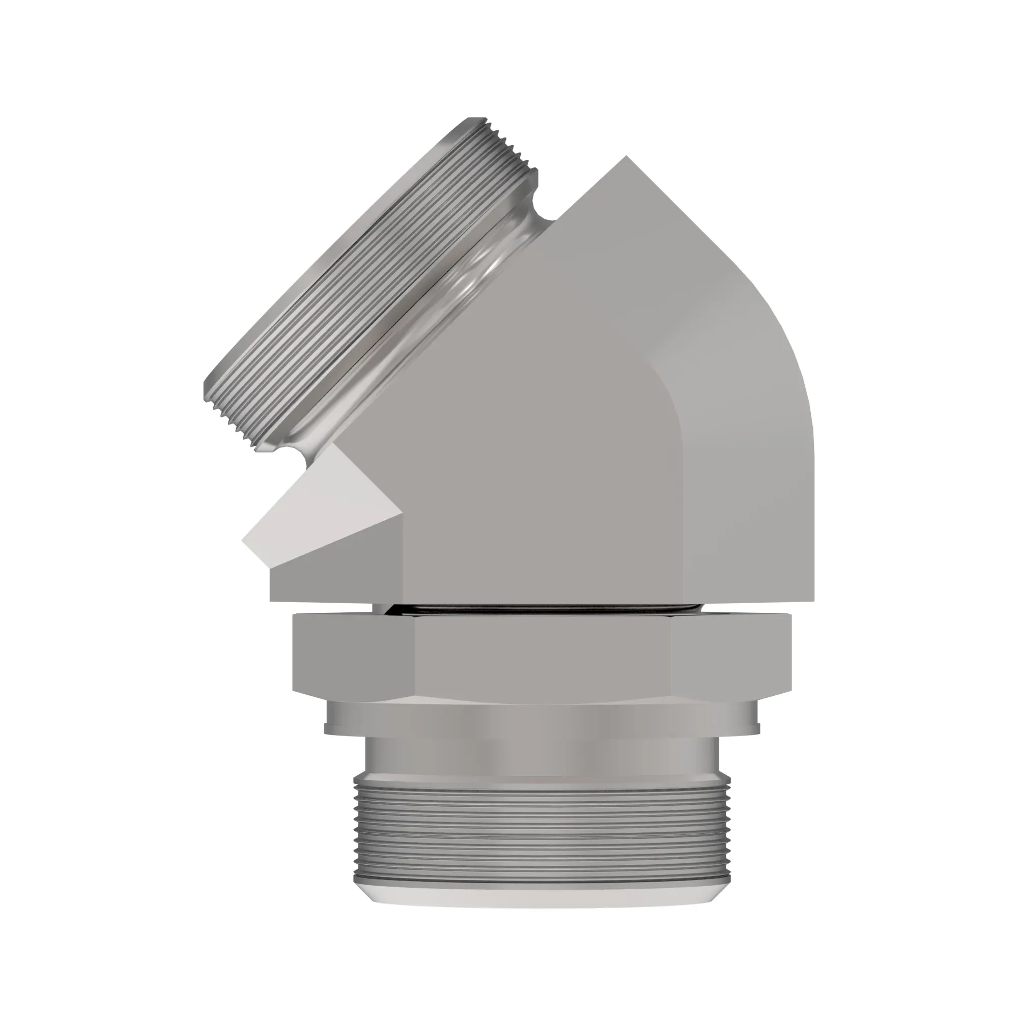 45 DEG ADJ STUD ELBOW (SDE45), ORFS