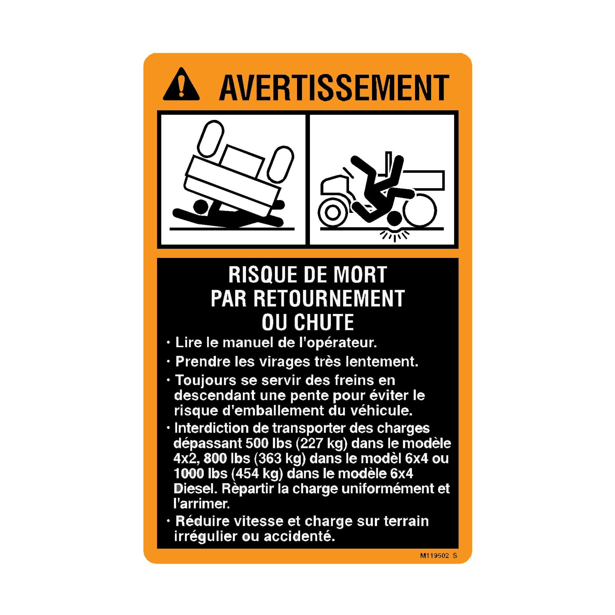 LABEL, WARNING (FR)