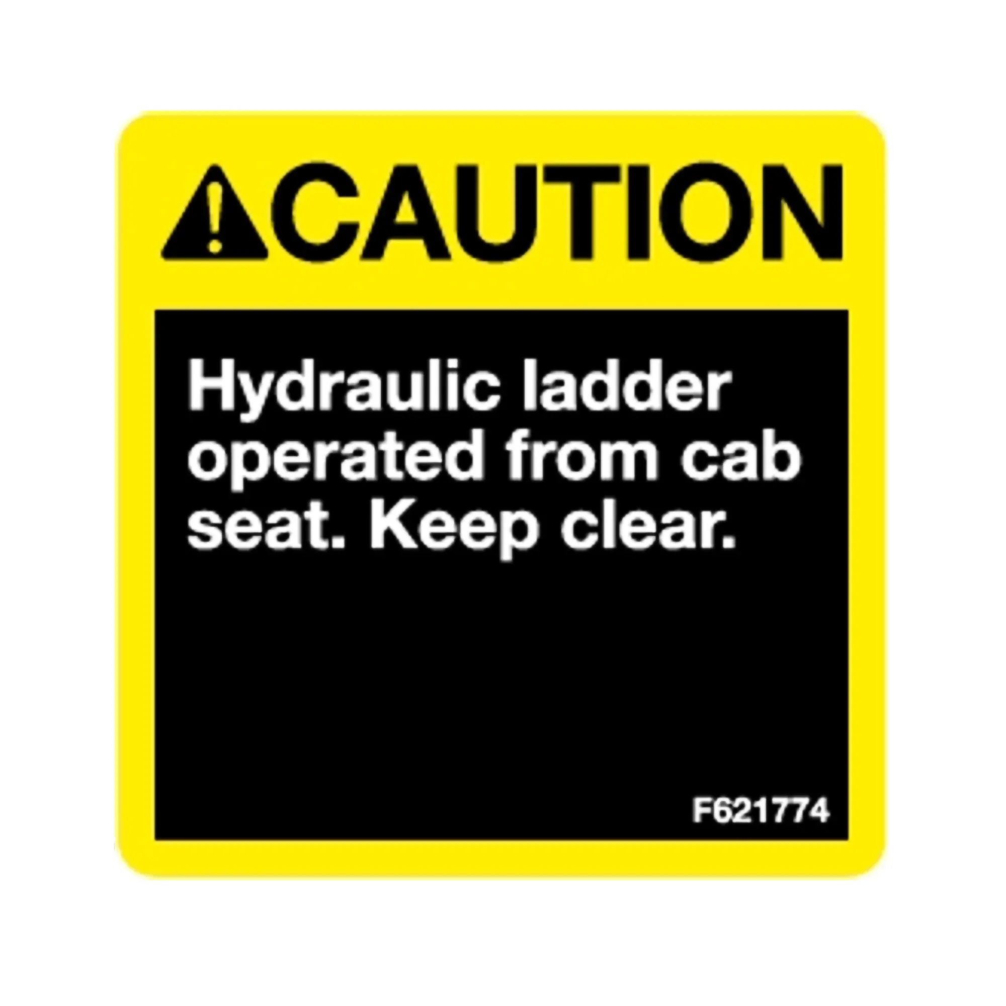 John Deere Caution Label, English - F621774