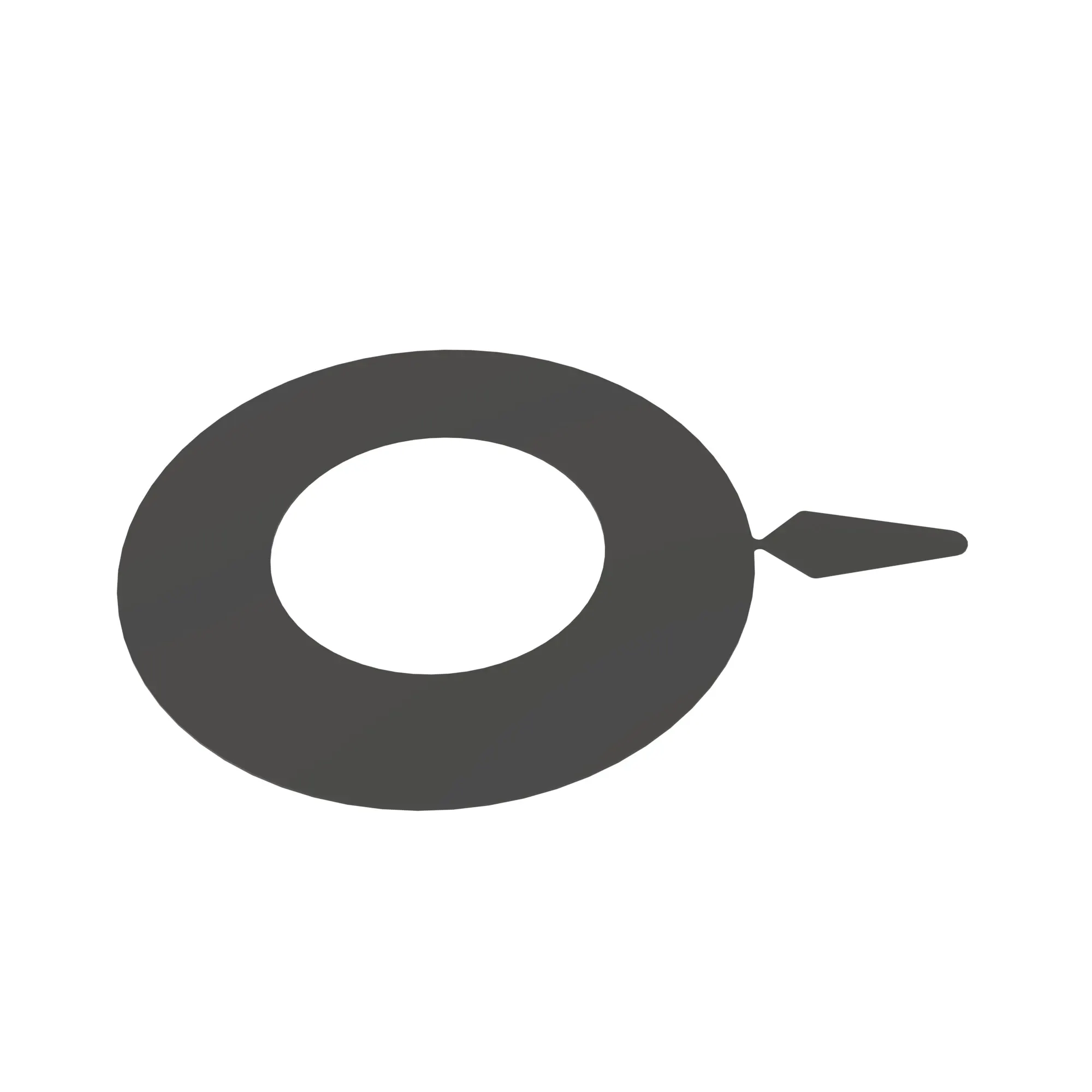 John Deere Metallic Circular Shim with Tab - T455206