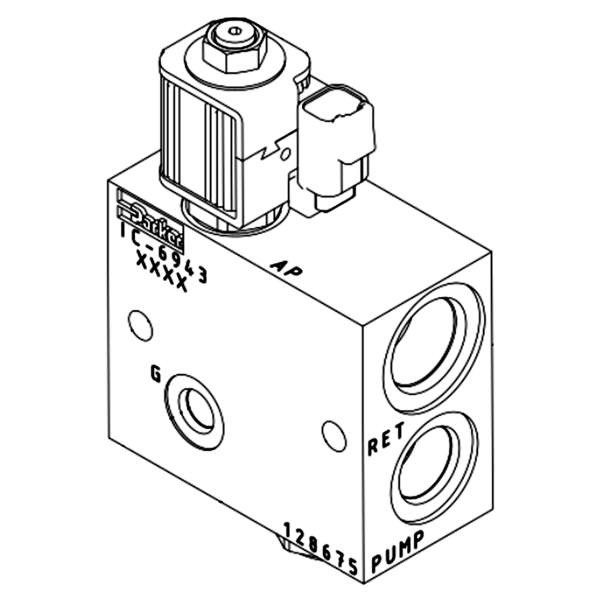 John Deere Electric Proportional Valve - AT464854