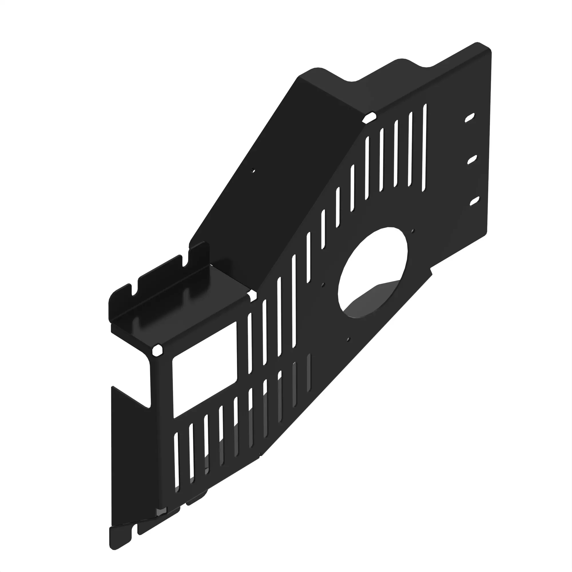 BRACKET, LH SHIELD, TANK CROSSOVER