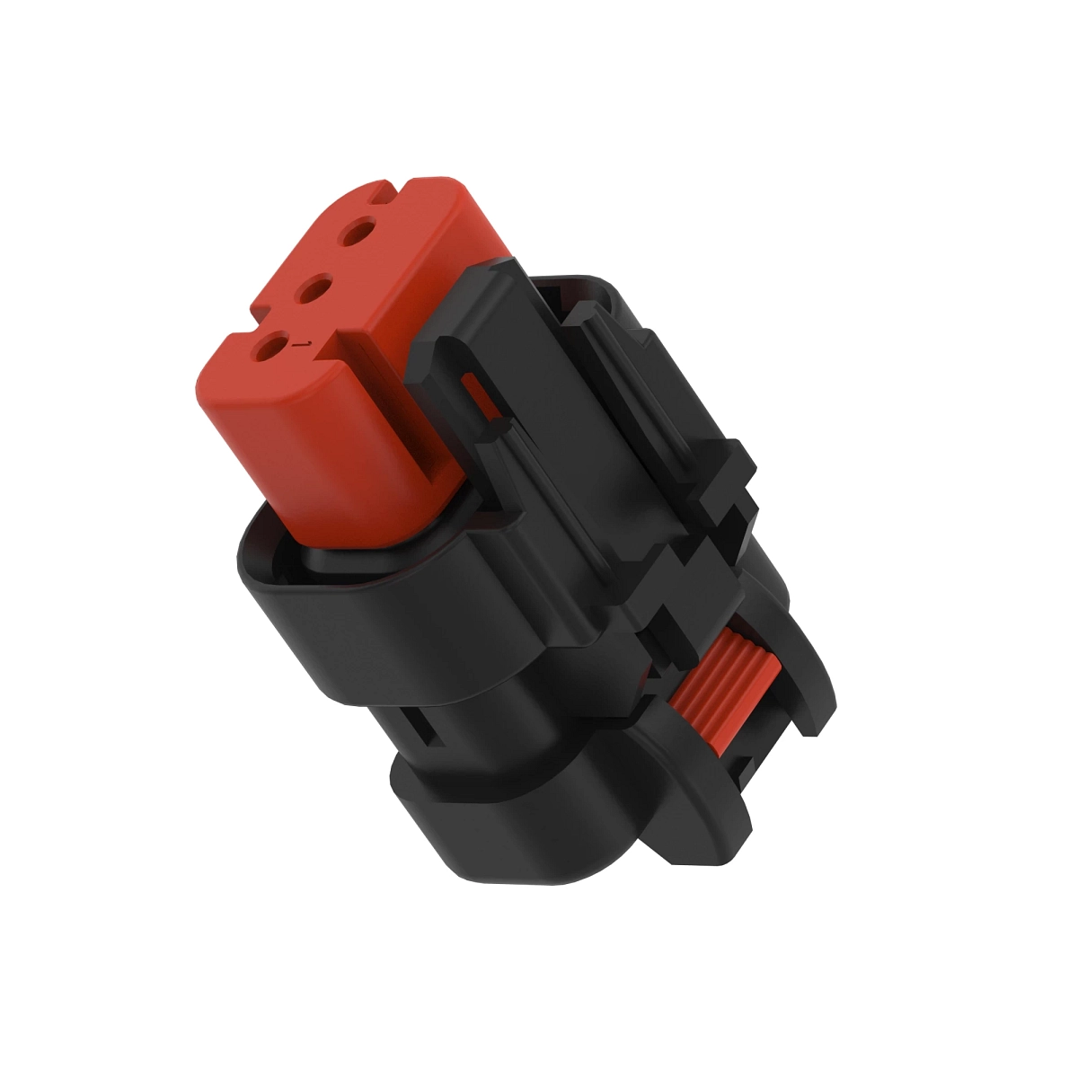 John Deere Gray Electrical Connector Housing, 3 Cavities - 57M9781