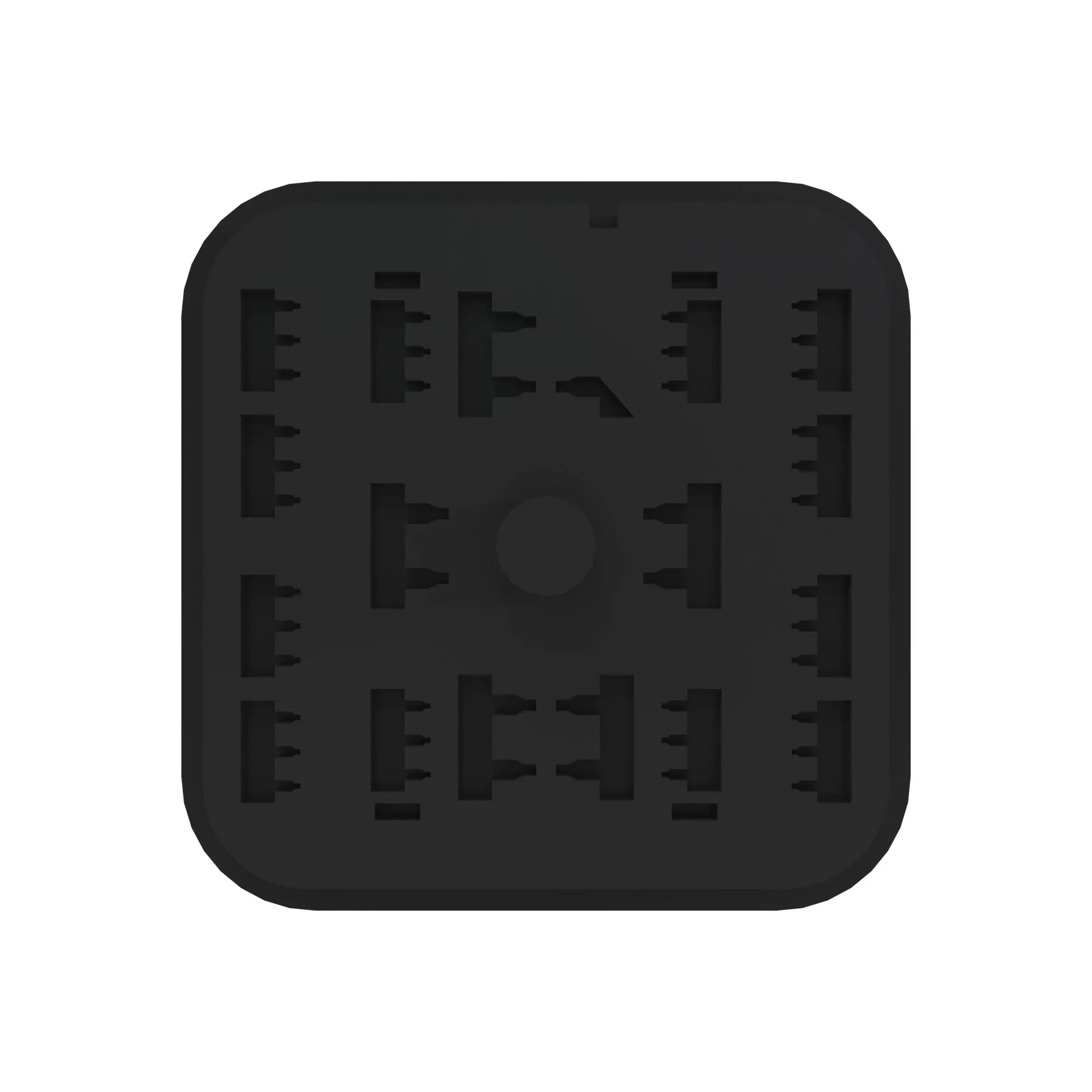 CONN DEUTSCH DRB 48W FS BLK PLSTC