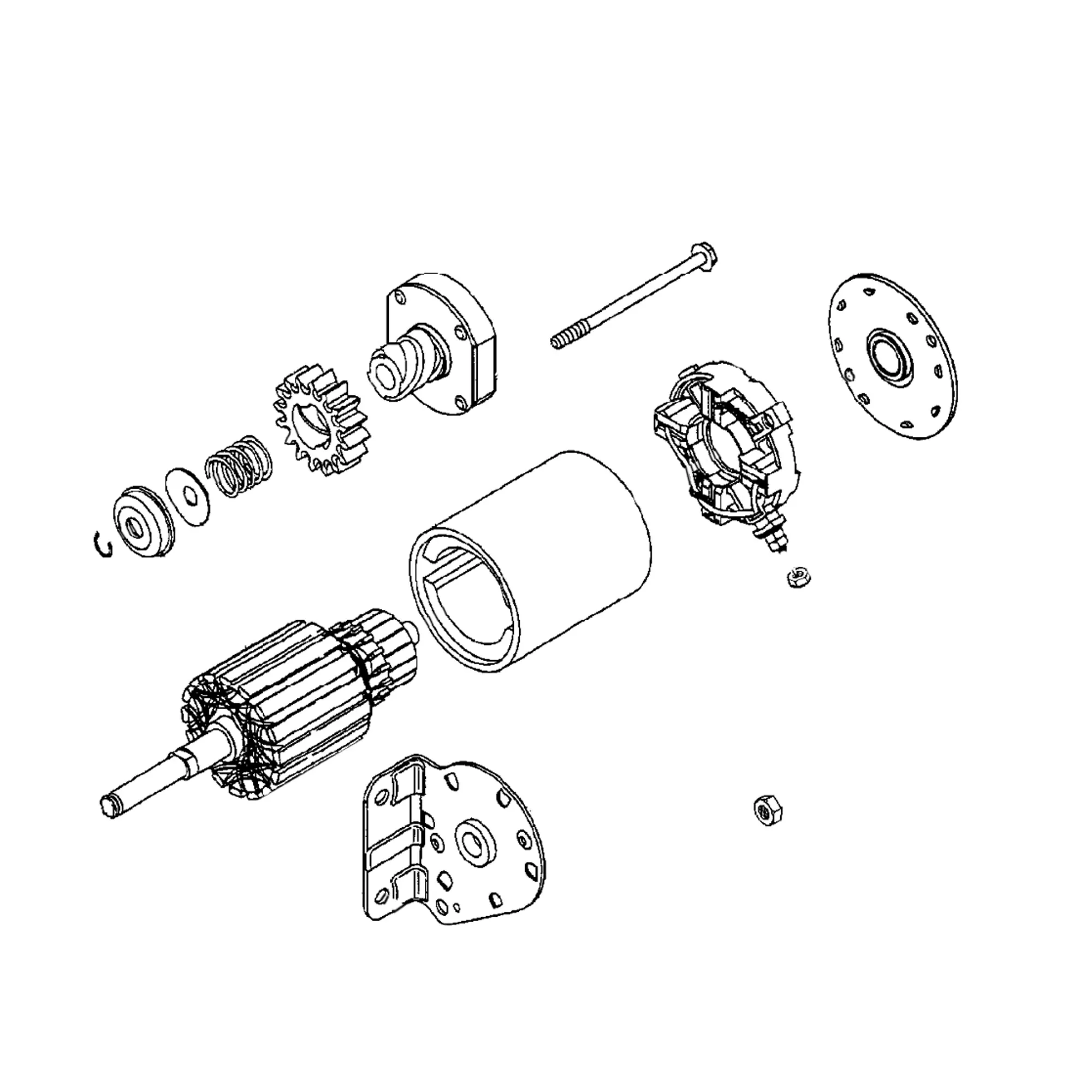 John Deere Pneumatic Motor, Starter - LG497595