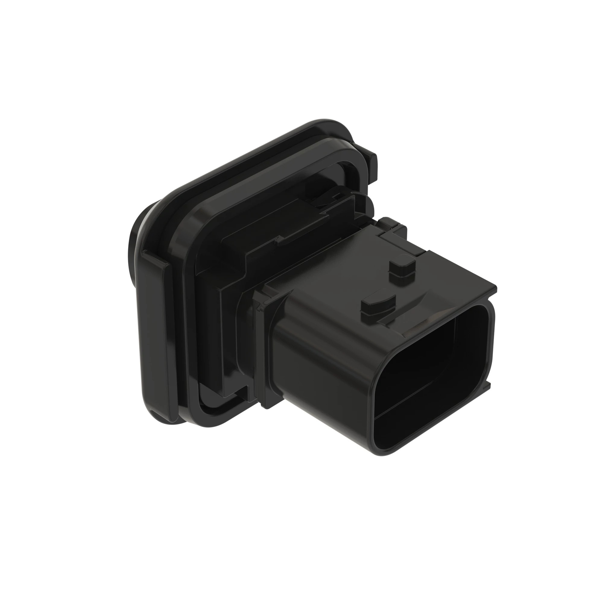 CONN TYCO HDSCS 2W FS BLK PLSTC