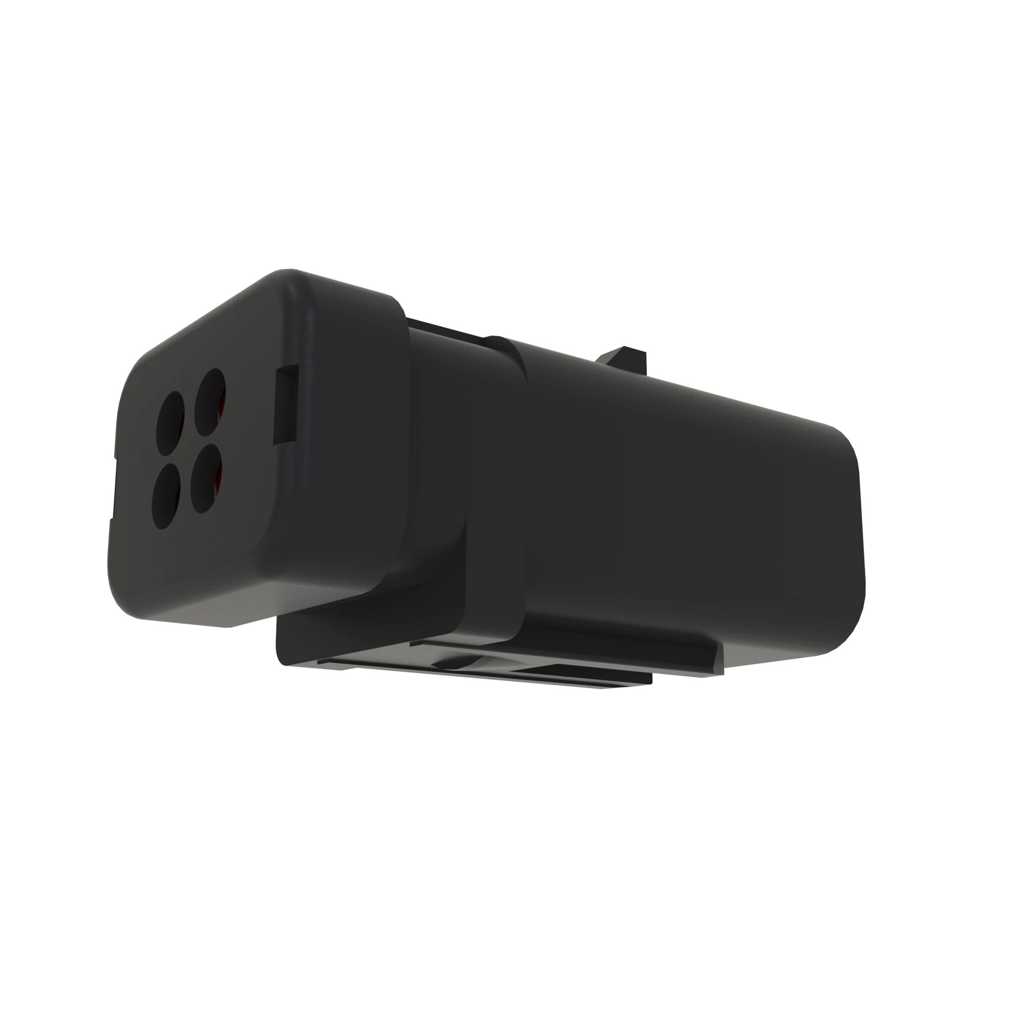 John Deere Red Electrical Connector Housing, 4 Cavities - 57M9746