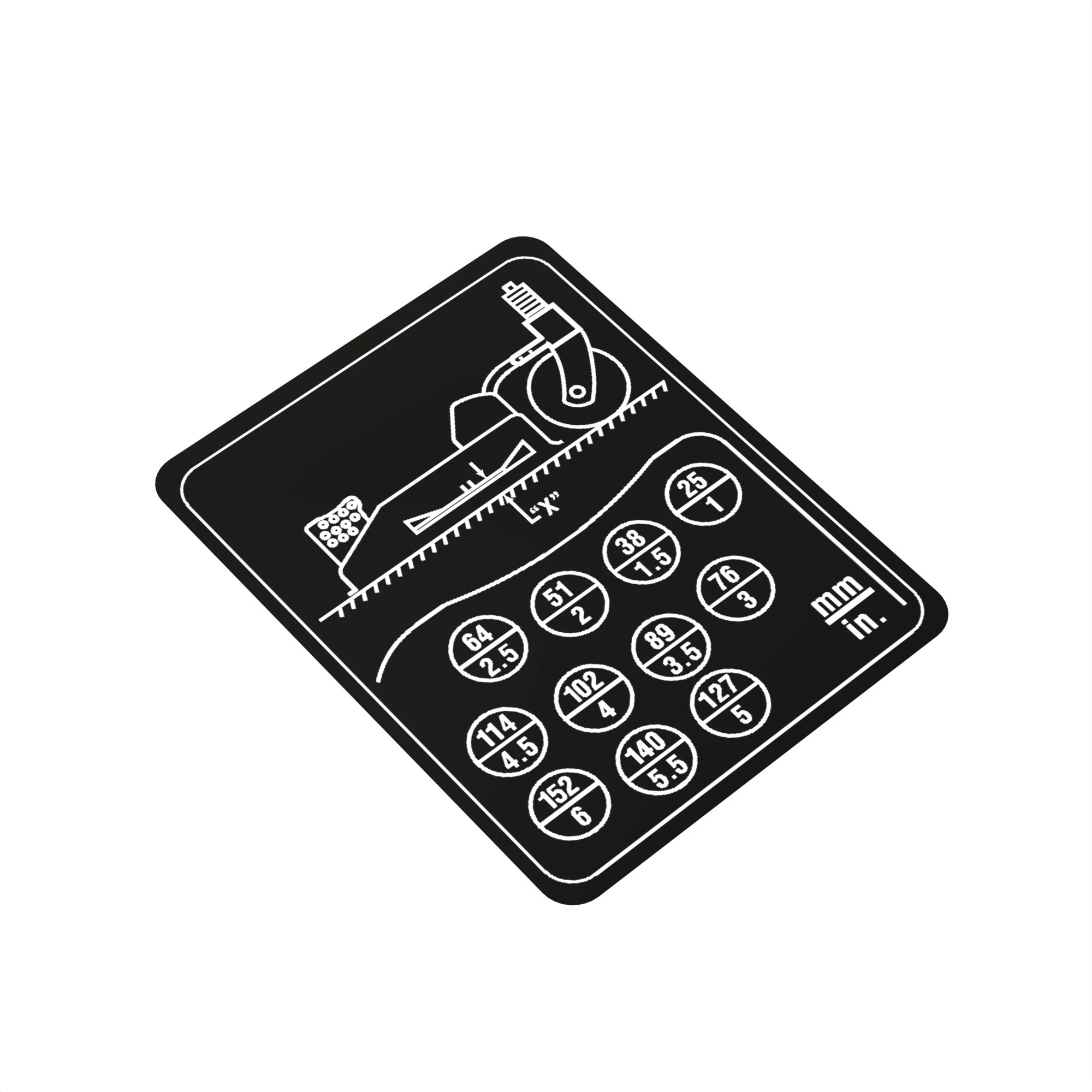 John Deere Mower Deck Height Adjust Label - TCU33423