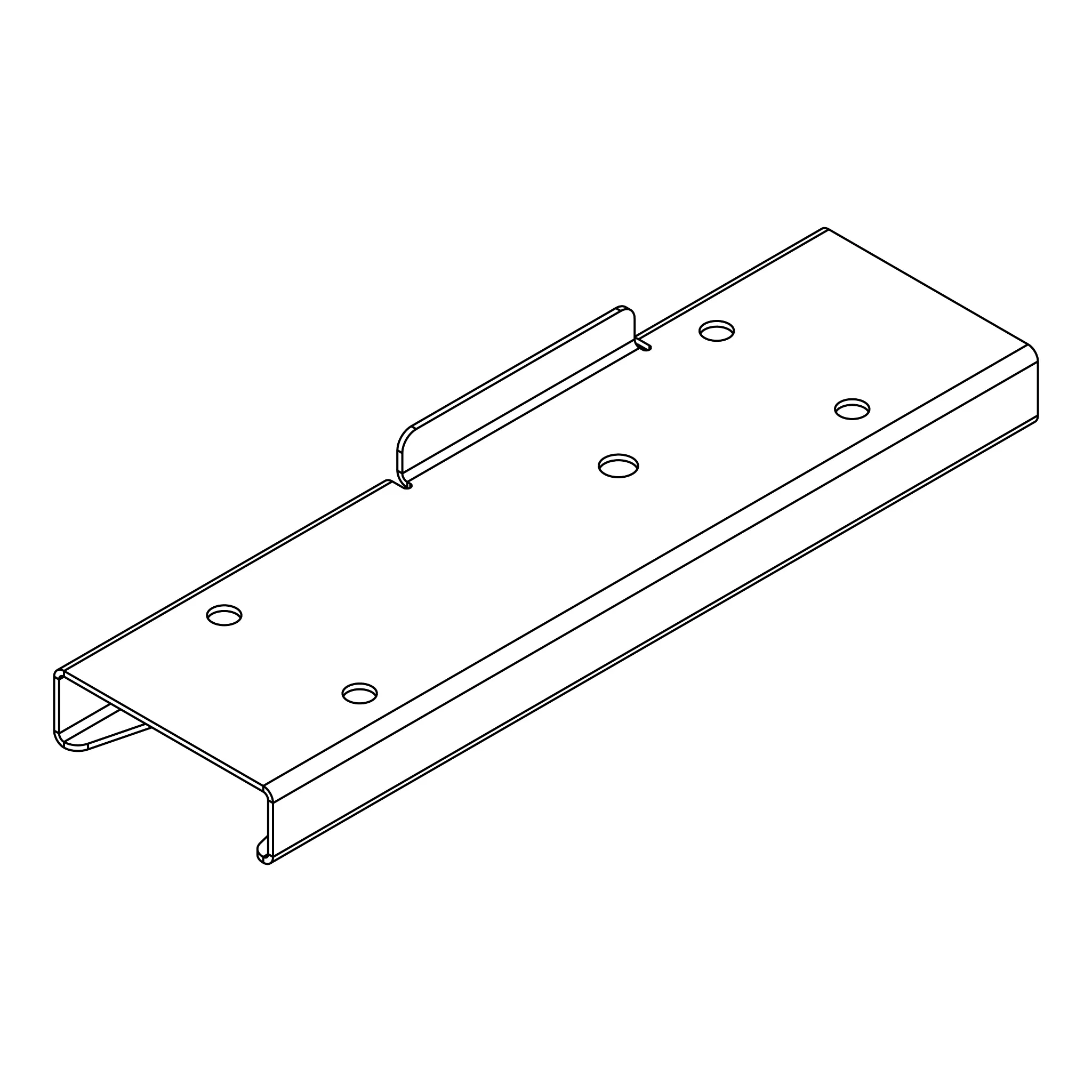 John Deere Mower Deck Ramp, Right Side - LVU20294