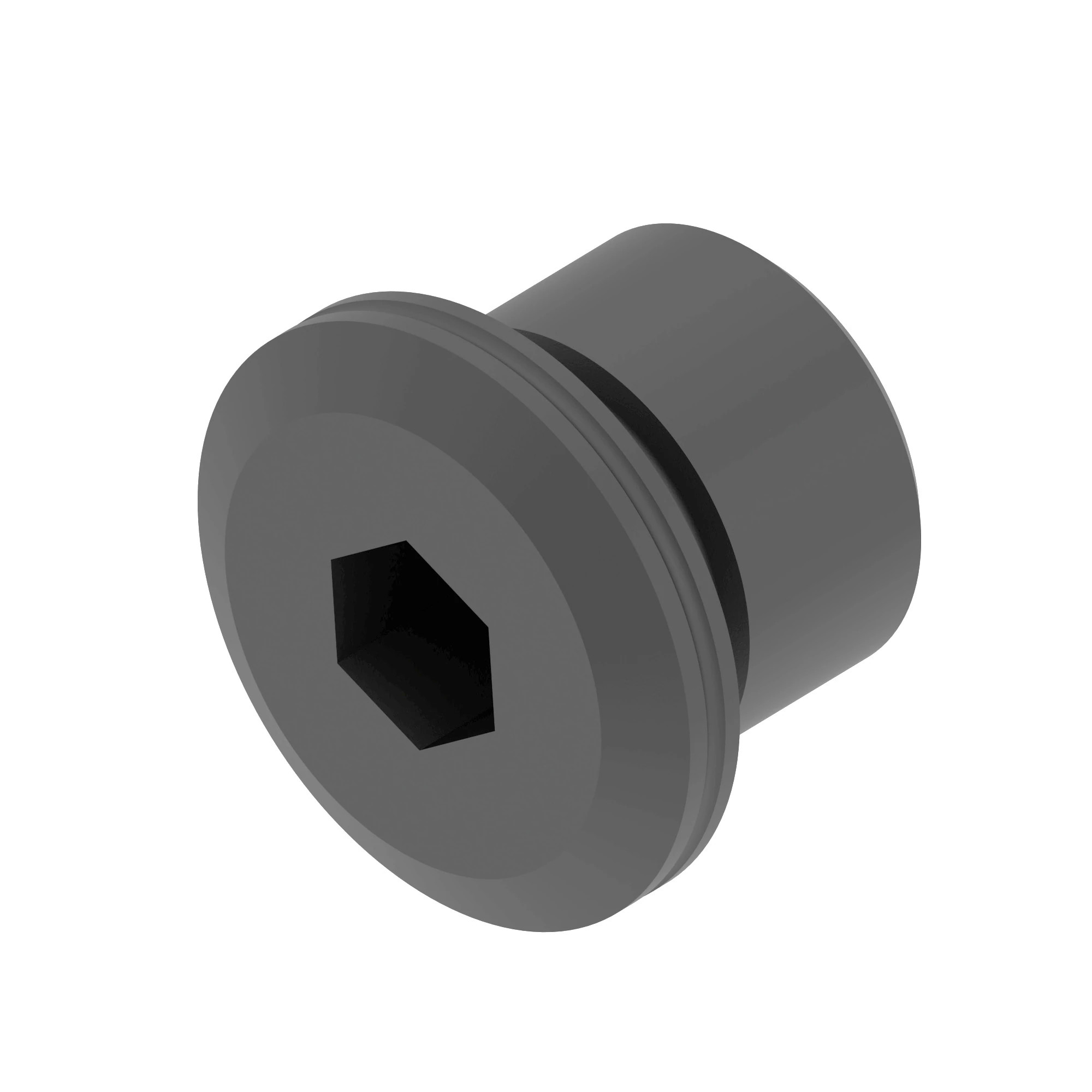 John Deere Straight Thread Drain Plug with O-Ring - HXE21483