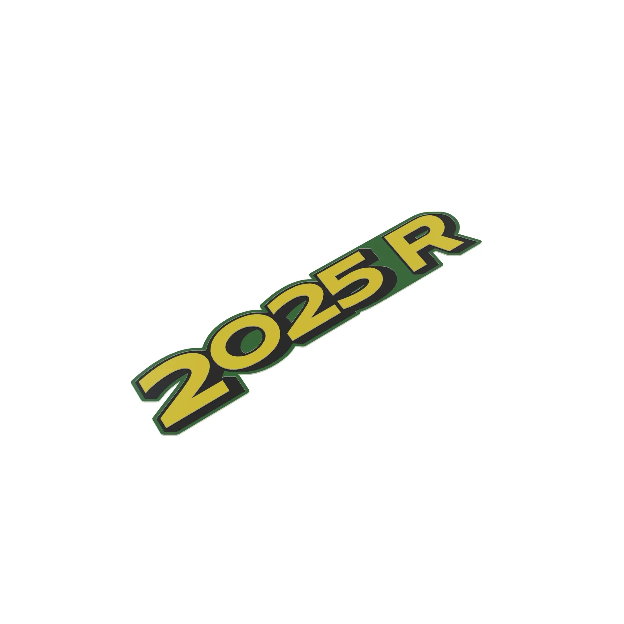 John Deere 2025R Model Designator Label, Left Side - LVU25759