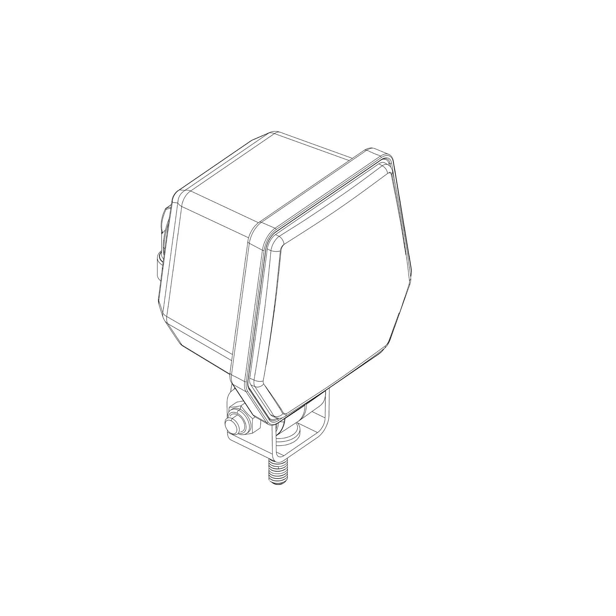 John Deere Halogen Pedestal Mount Flood Lamp - RE593796