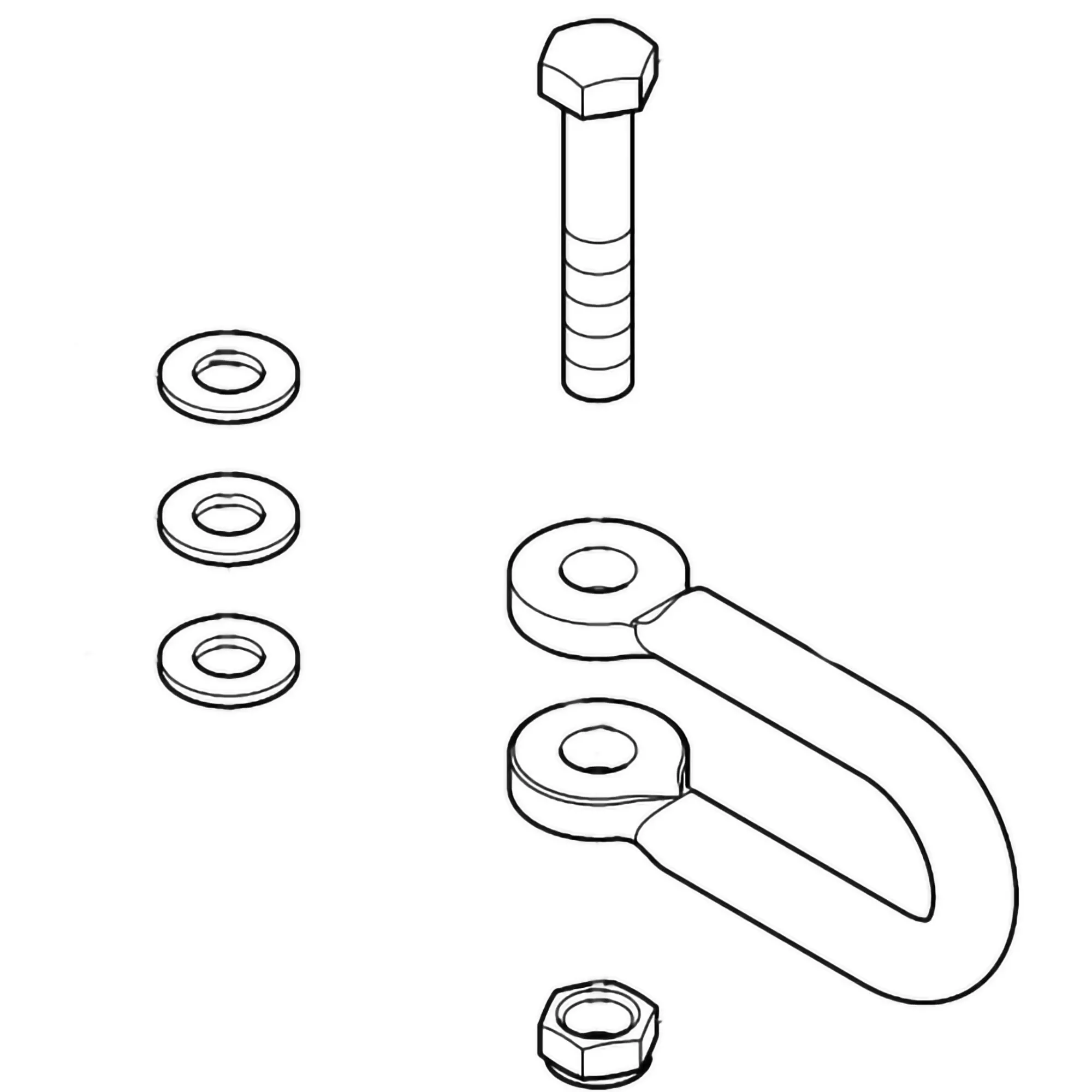 John Deere Safety Chain Support Attachment - RE19428