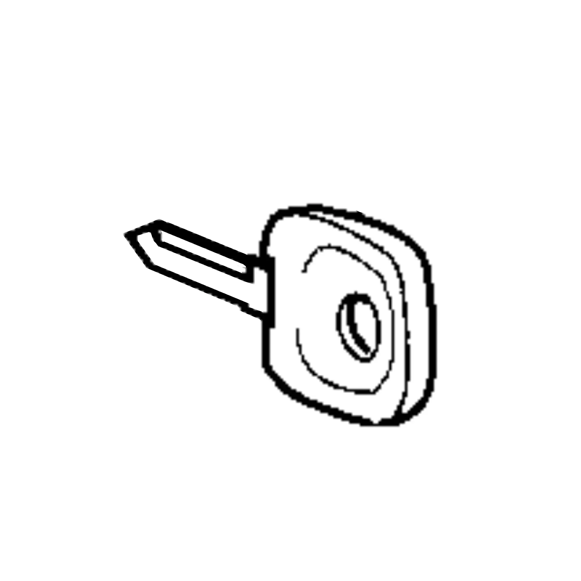 John Deere Blank Key for Lockable Door Handle (AL71345) - AL71350