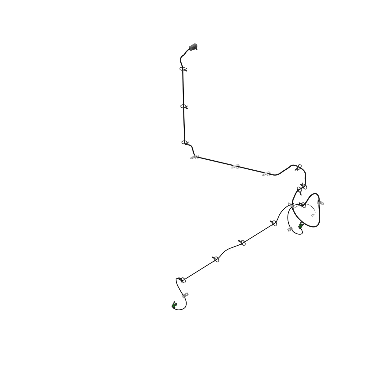 John Deere Grain Loss Monitor Wiring Harness - AXE18129