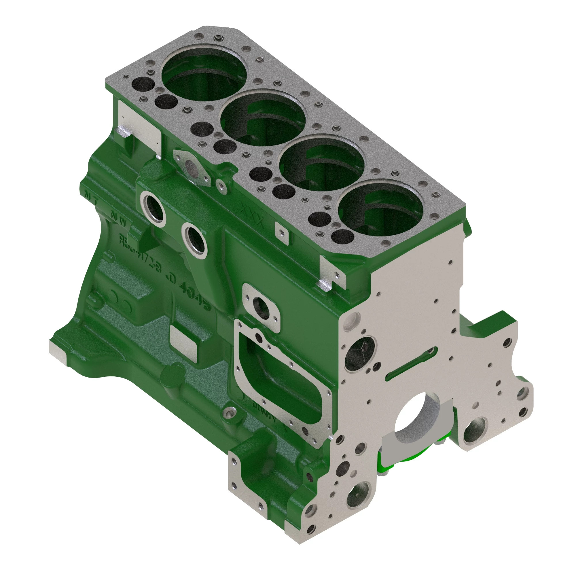 John Deere Cylinder Block with Bushings - RE557801