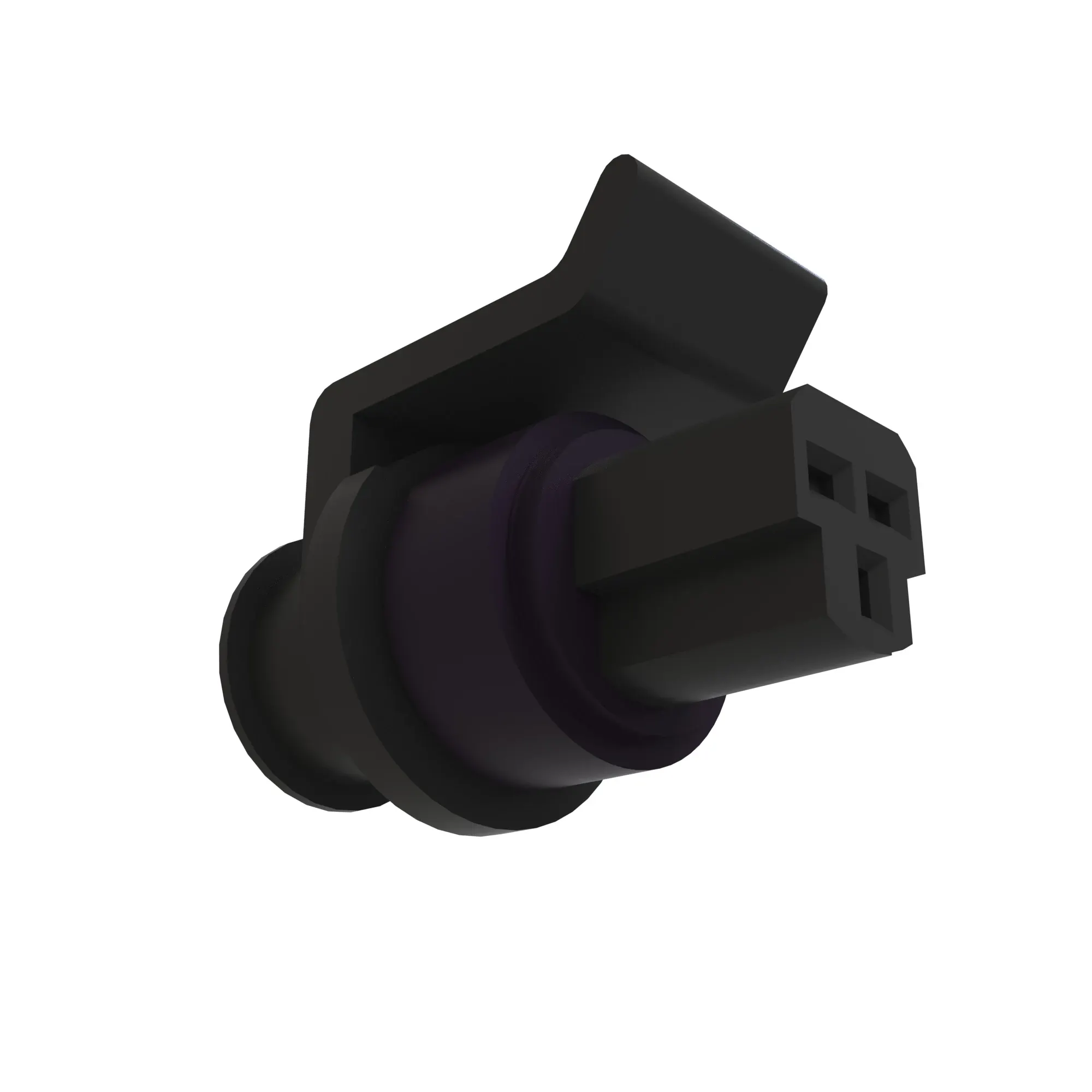 John Deere Black External Electrical Connector Housing, 3 Cavities - 57M8557