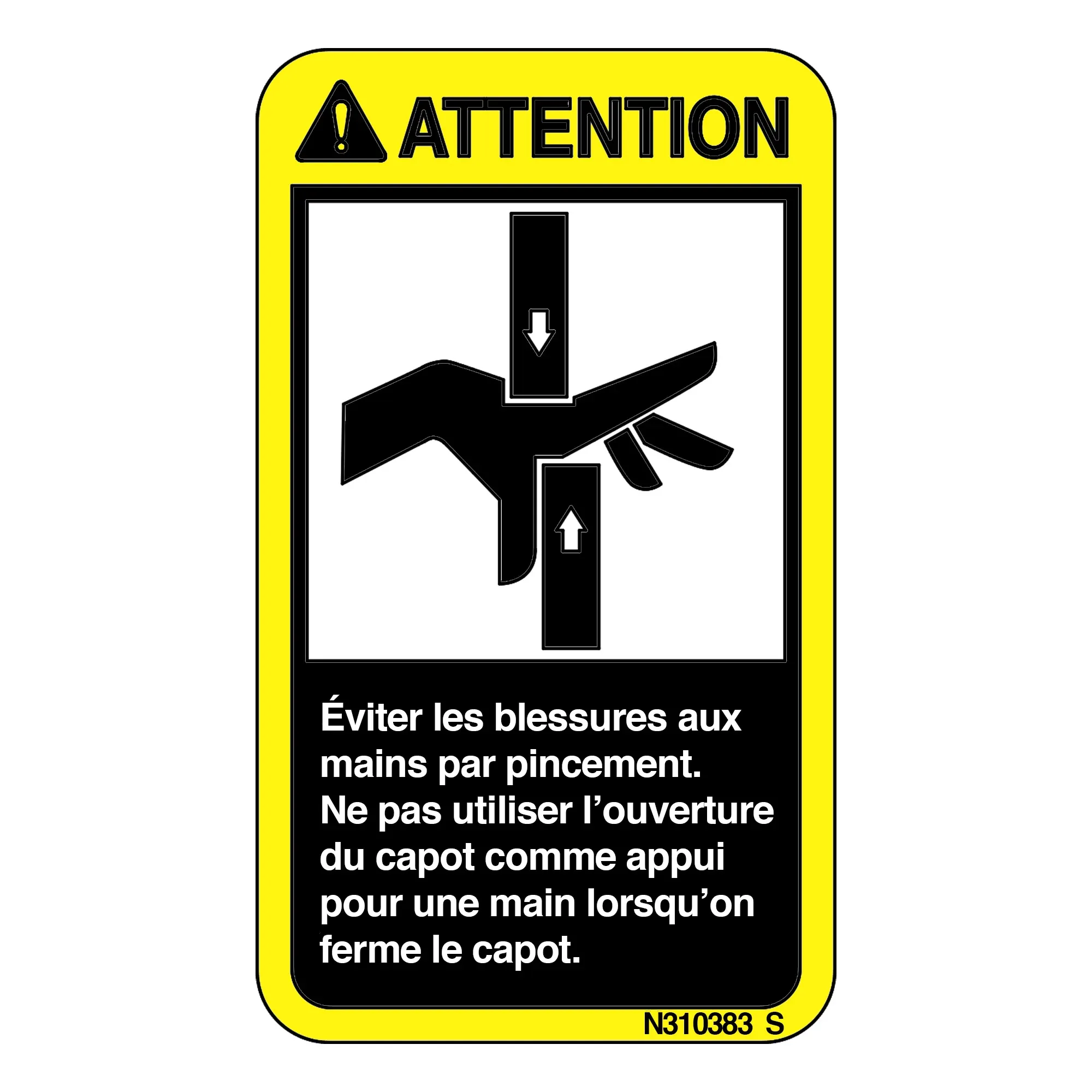 John Deere Pinch Point Caution Label - N310383