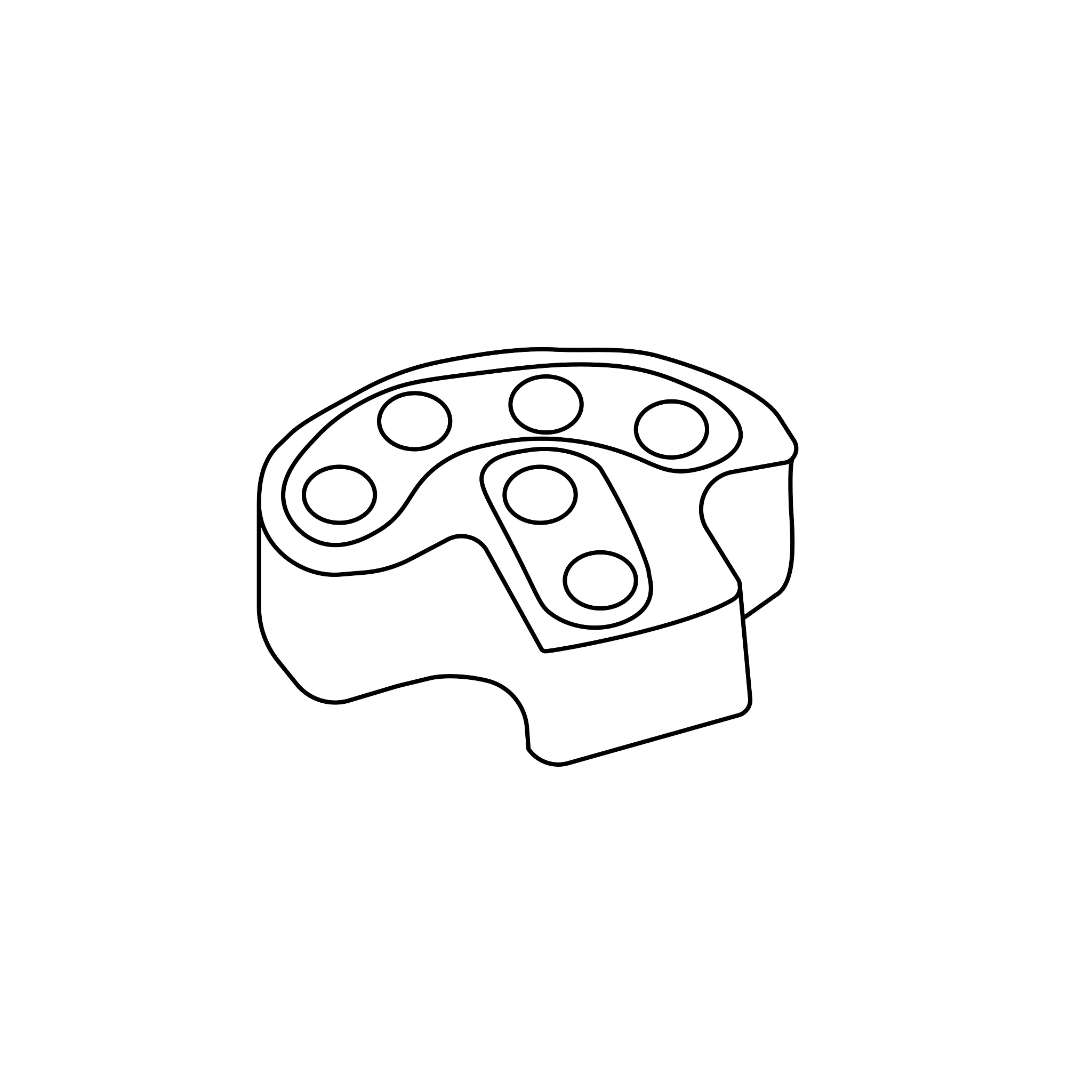 John Deere Oil Line Spacer - R70334