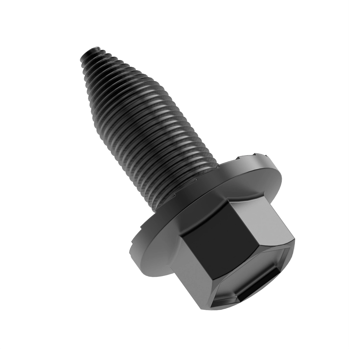 Screw, Hex Flange Head, Thread Roll