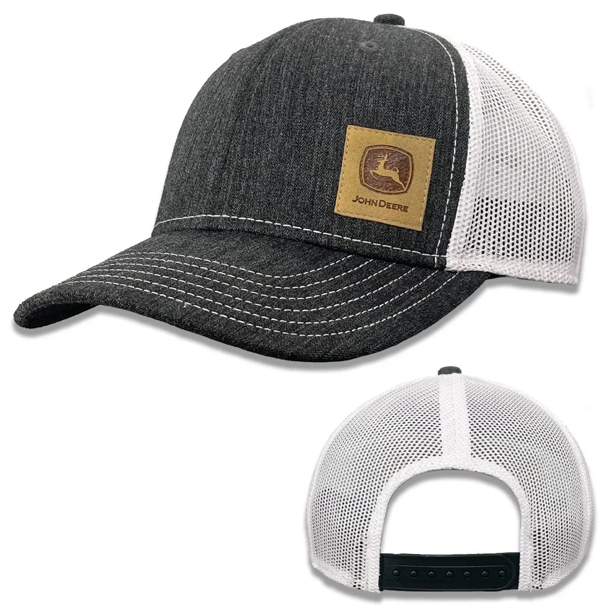"Suede Logo Patch Mesh Hat"