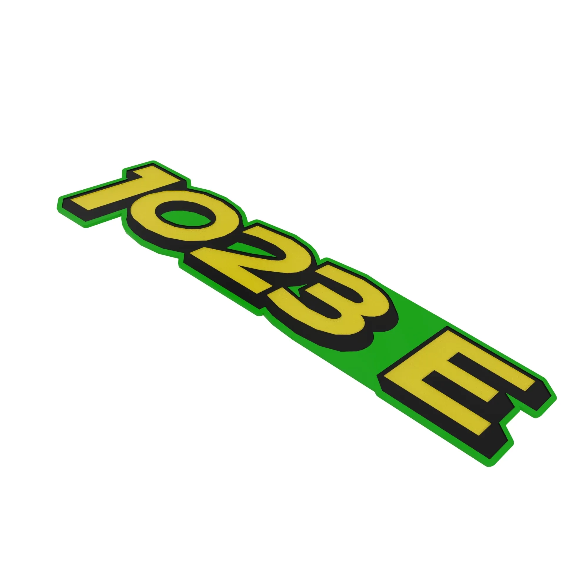 John Deere Model Label, Left Side - LVU21764