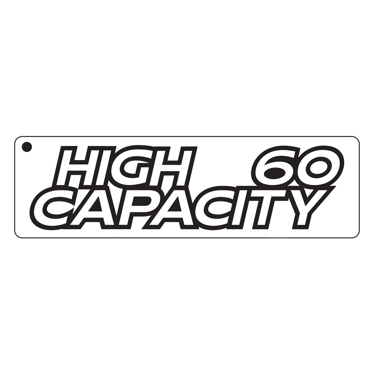 Label, 60" High Capacity