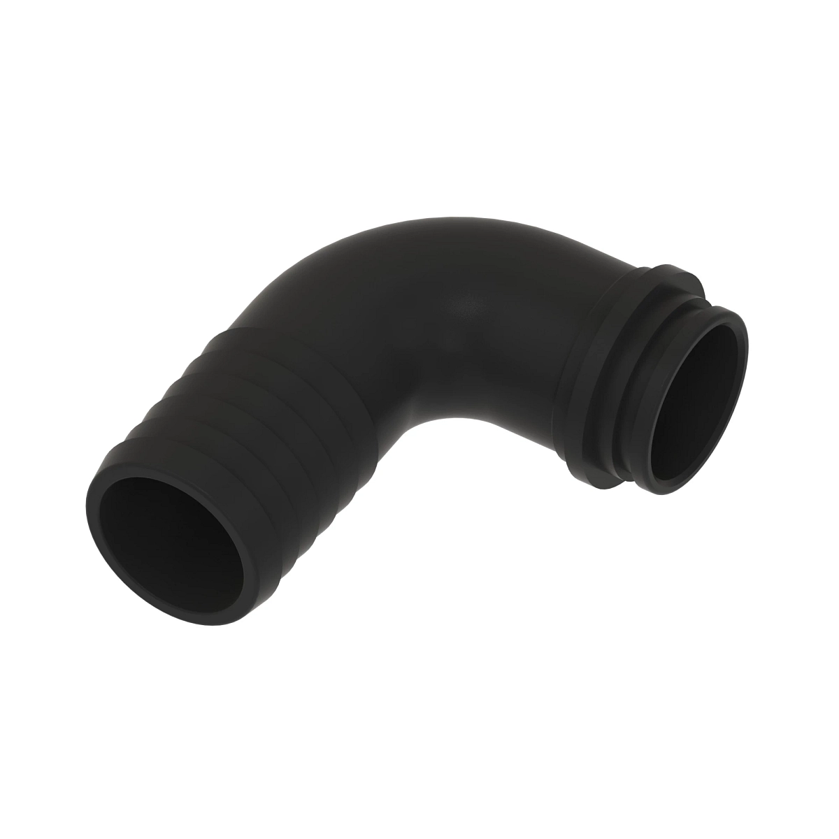 Hose Fitting, 90' D=40 / D=37 Pl.