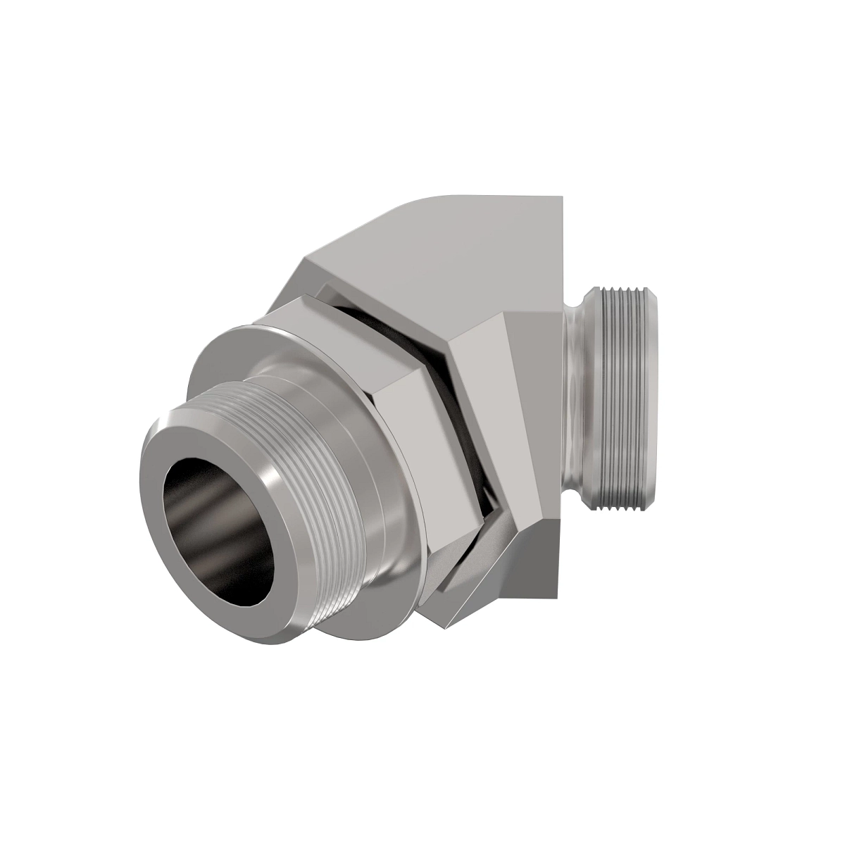 45 Deg Straight Thread, O-Ring FSF