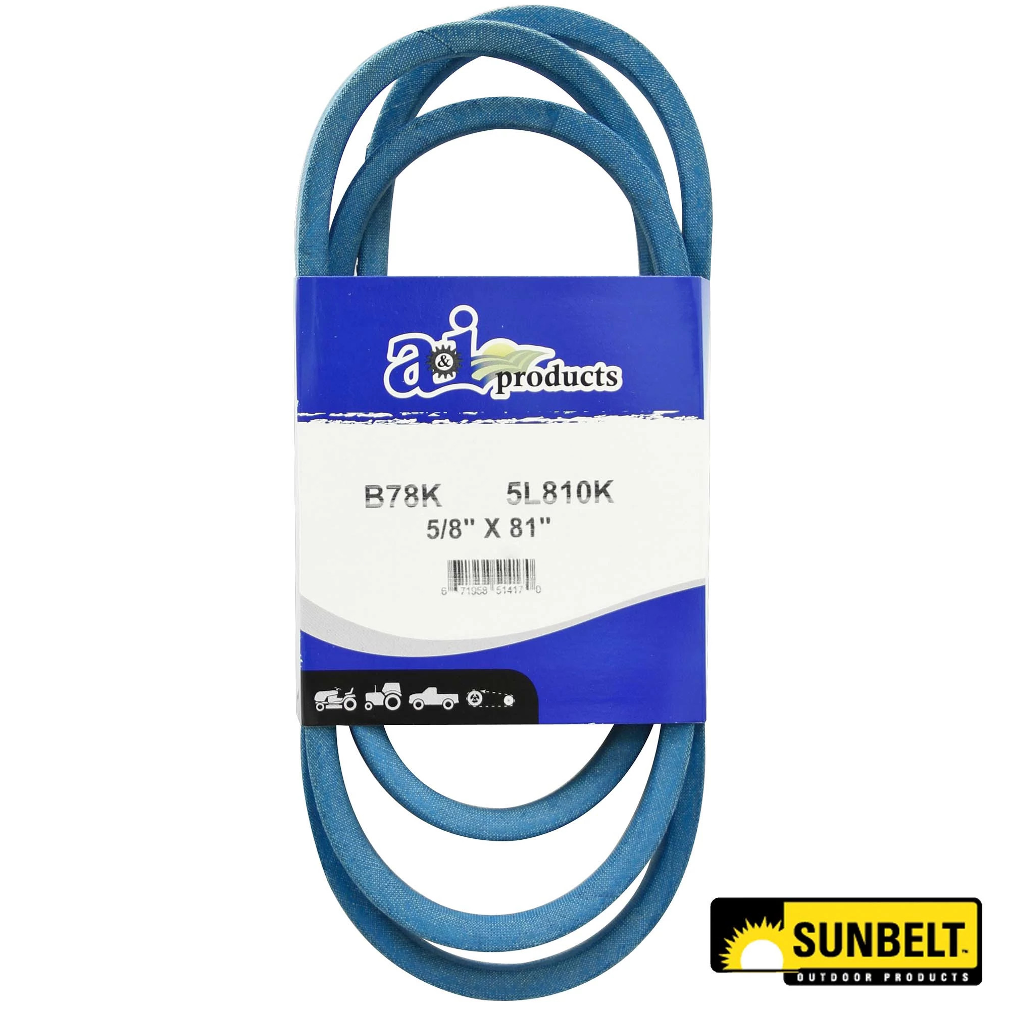 A&I Products Belt Set, Effective Length 2055 mm (80.9 inch) - A-B78K