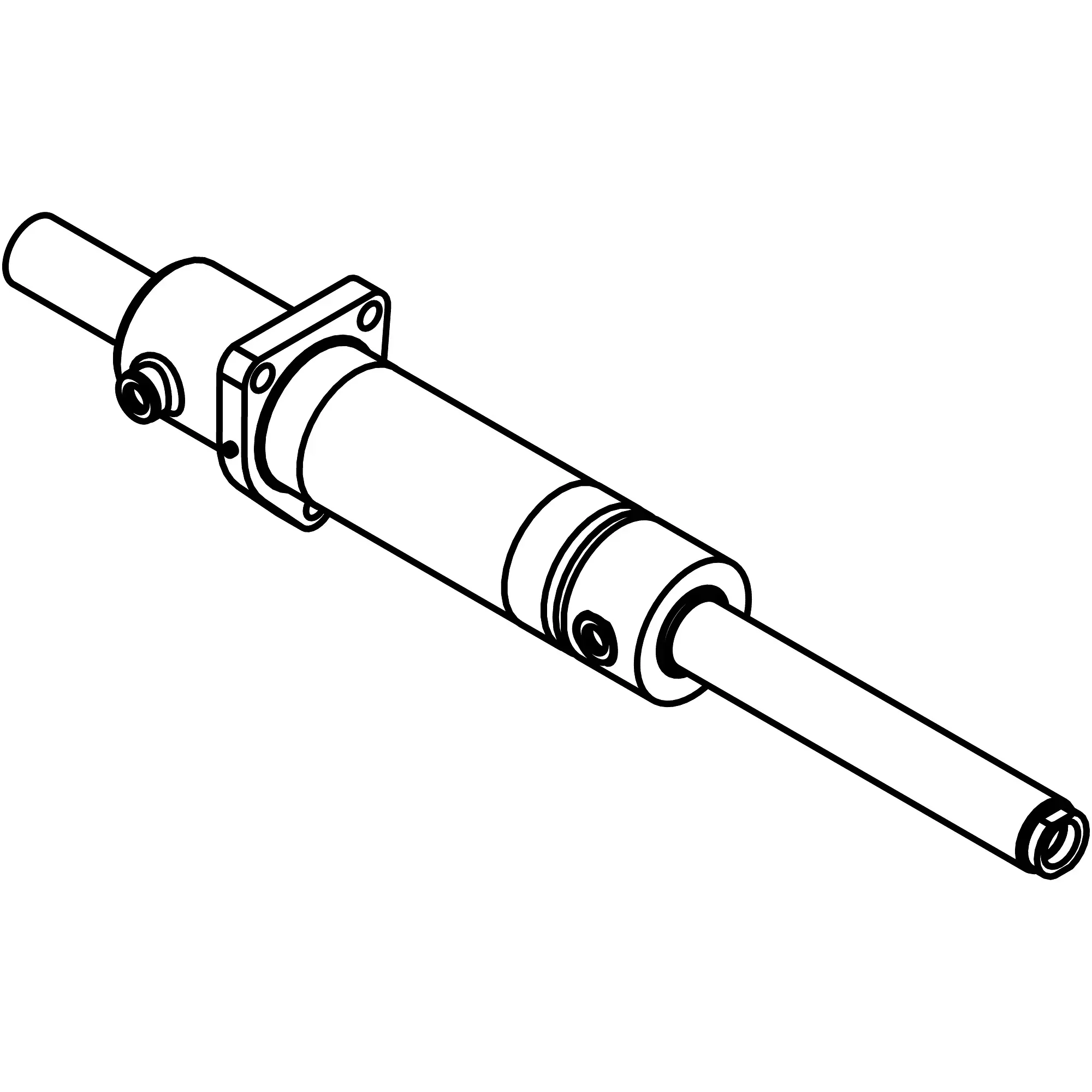 John Deere Steering Hydraulic Cylinder with MFWD - AL209978
