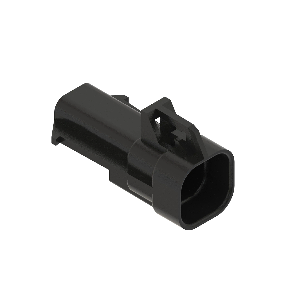 CONN DELPHI MP150 4W MS BLK PLSTC
