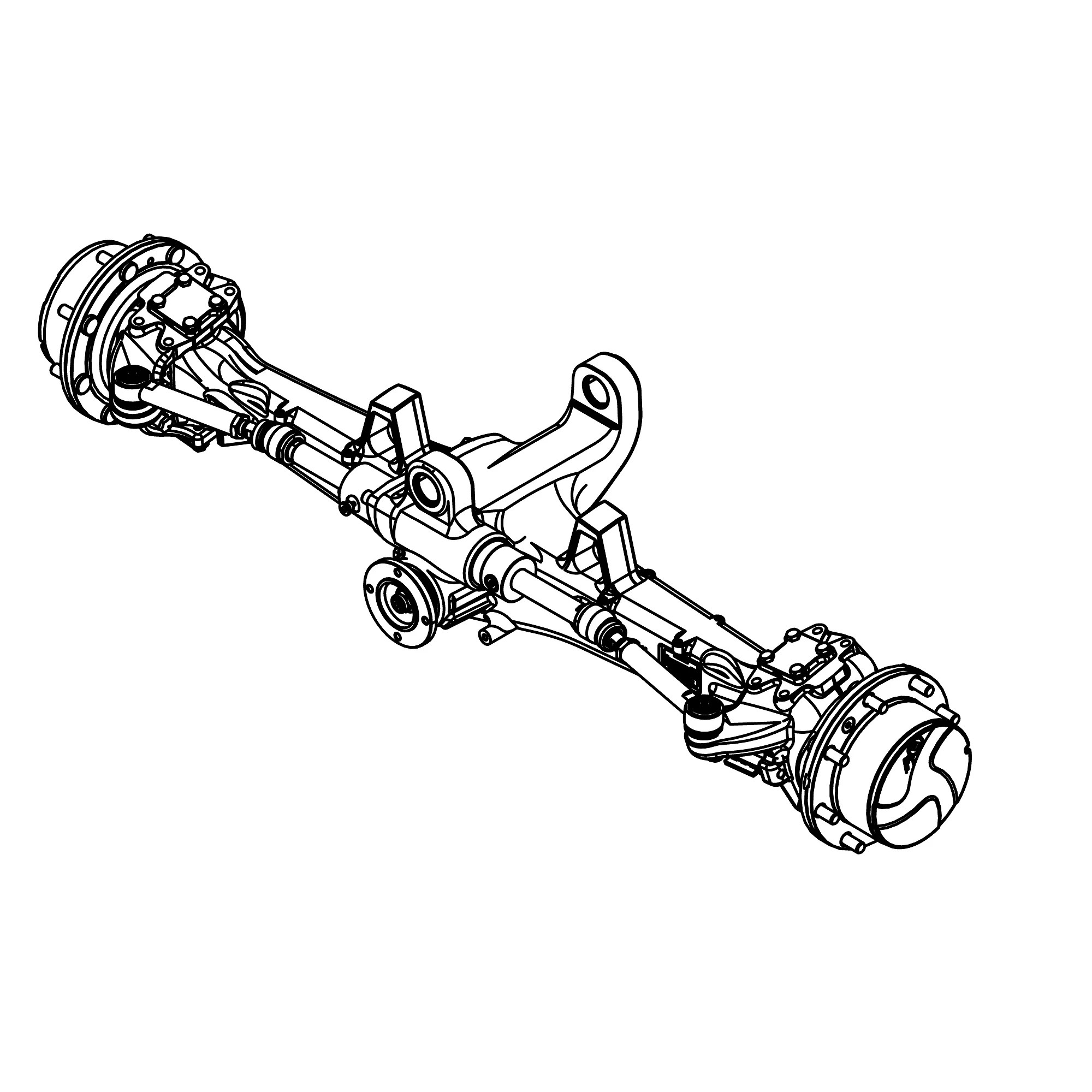 John Deere MFWD Axle Assembly without TLS, Ratio 15.692 - AL215436
