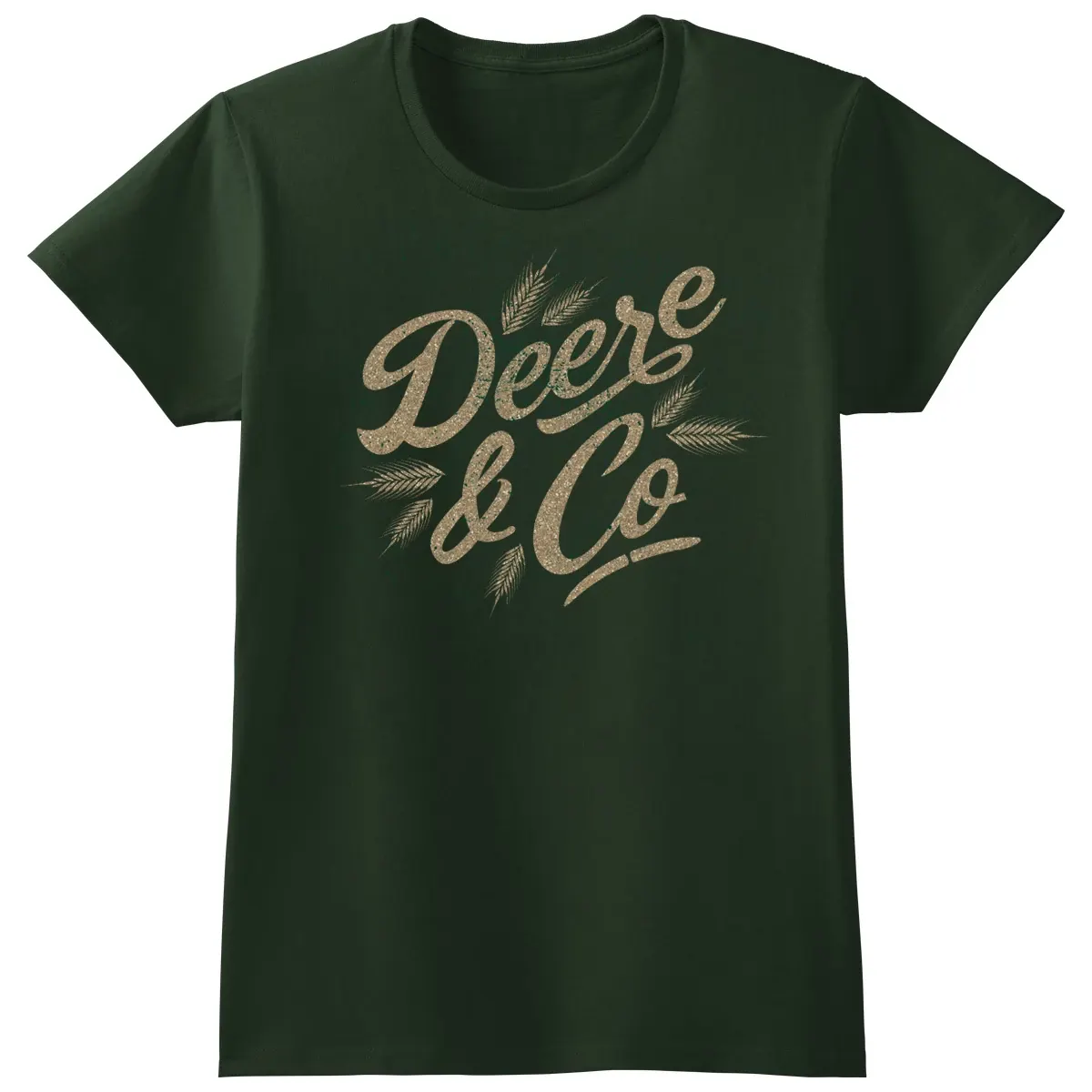 Ladies Fit Glitter Deere & Co T-Shirt