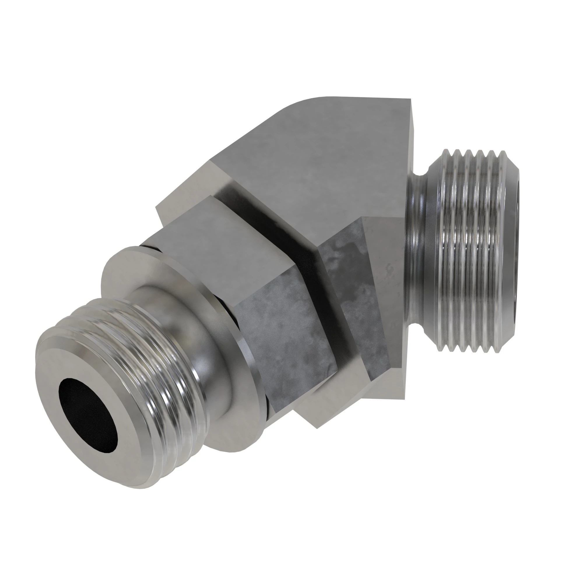 45 DEG STRAIGHT THREAD,O-RING FSF