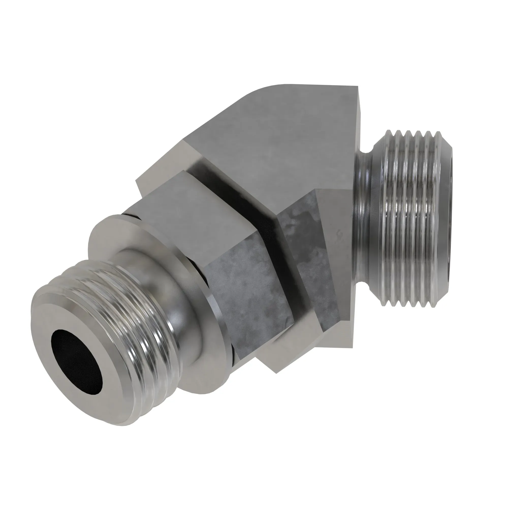 45 DEG STRAIGHT THREAD,O-RING FSF